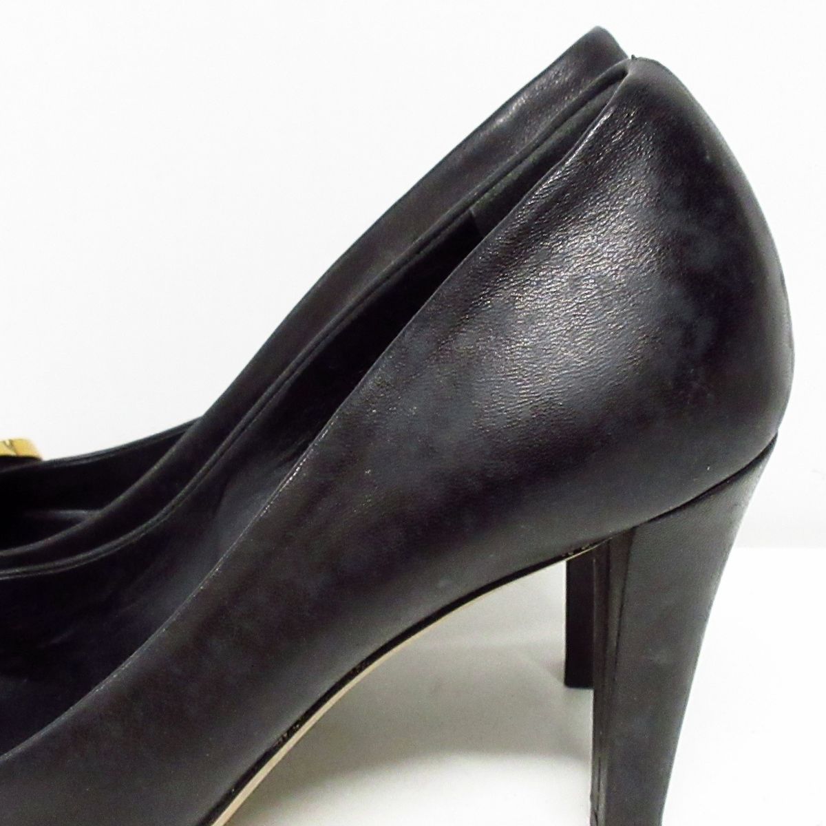 GUCCI(グッチ) パンプス 34 1/2 レディース - 260872 黒 GGマーモント