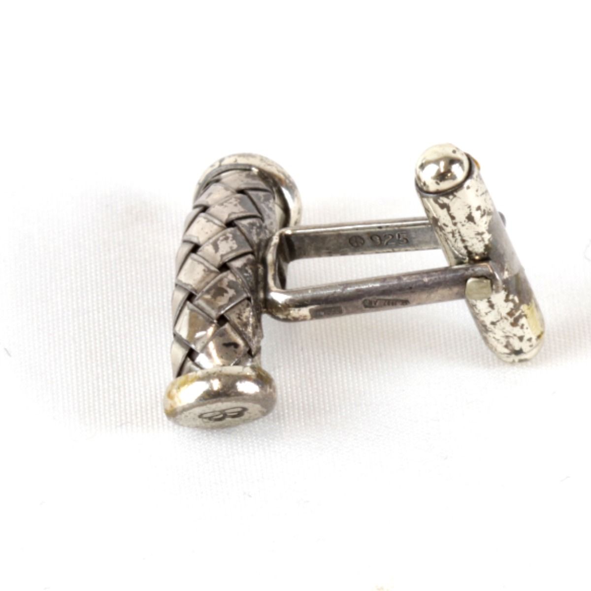 希少　ボッテガヴェネタ　イントレチャート　シルバー925 カフス　カフリンクス 楽天市場】ボッテガヴェネタ カフス カフリンクス イントレチャート