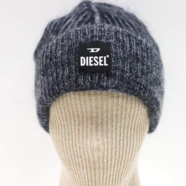 新品未使用 DIESEL ニット帽 ブラック ビーニー　ロゴ 新品未使用 DIESEL ニット帽 ブラック ビーニー ロゴ ブラック 黒 ユニ