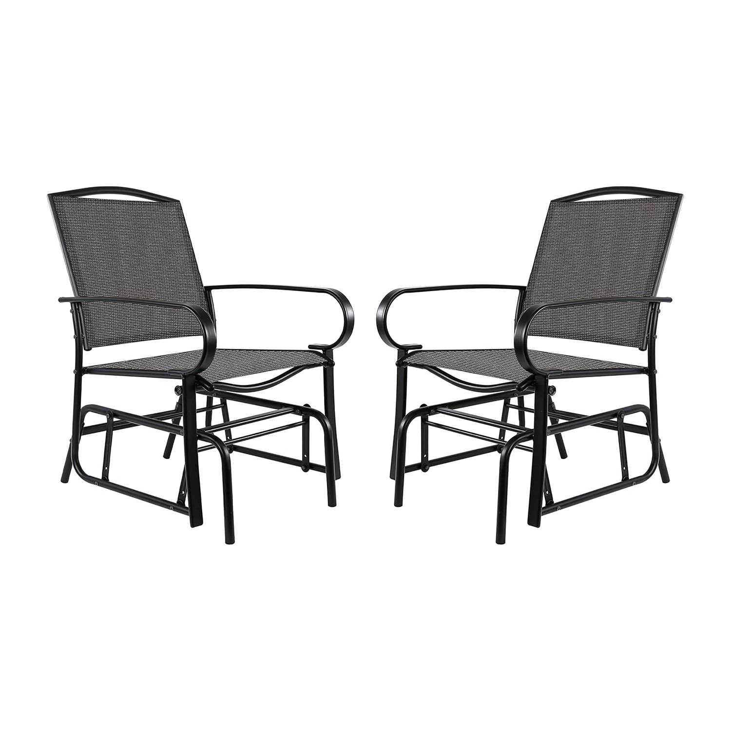 Amazonベーシック 屋外用パティオ テキスティレン グライダーチェア 2