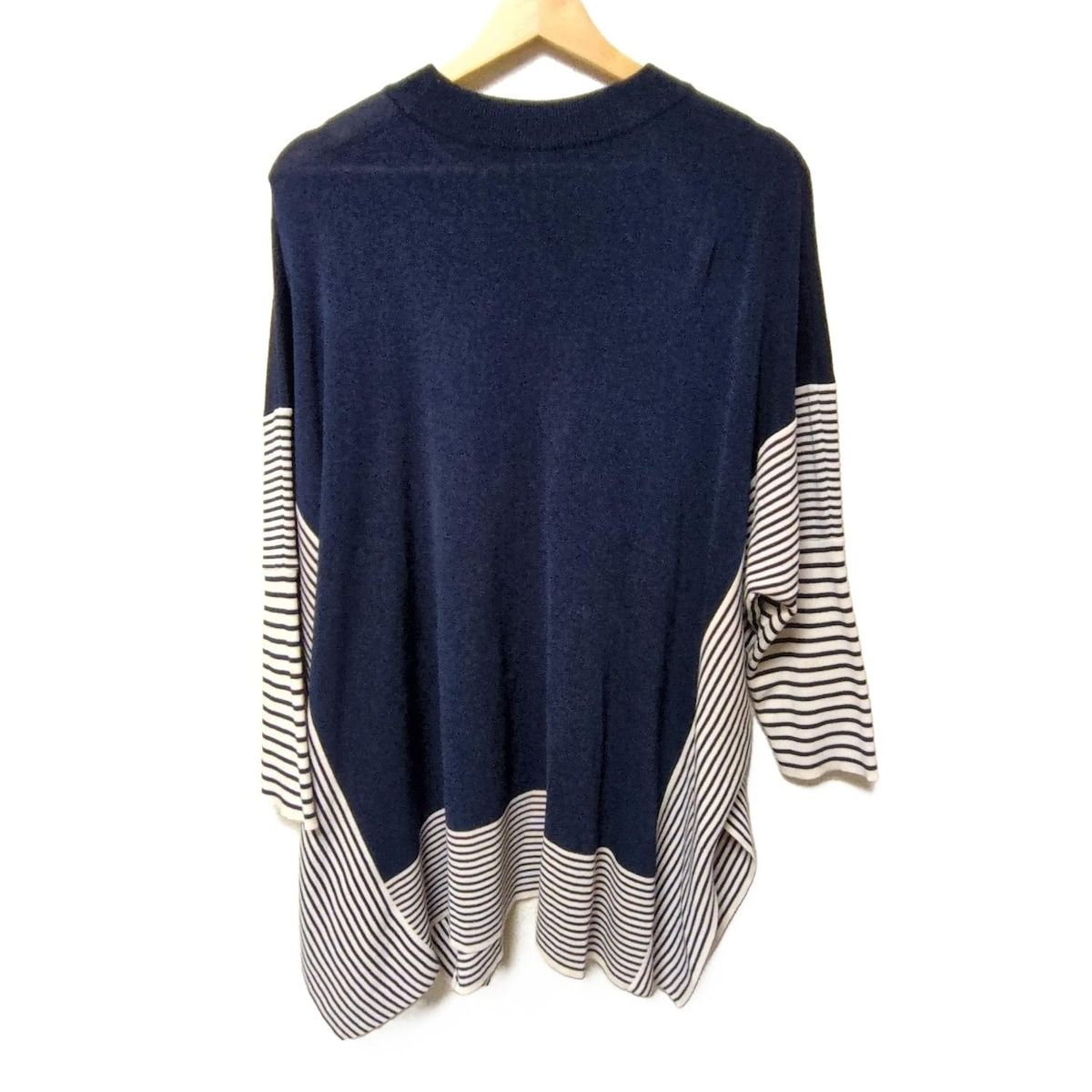 今シーズン レリアンネイビー コットン ノースリーブチュニック13号