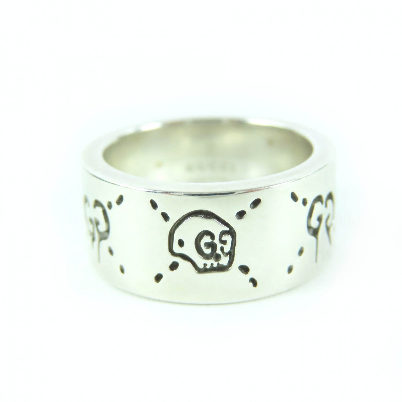 美品☆GUCCI グッチ 455318 AG925 ゴースト リング・指輪 シルバー 12