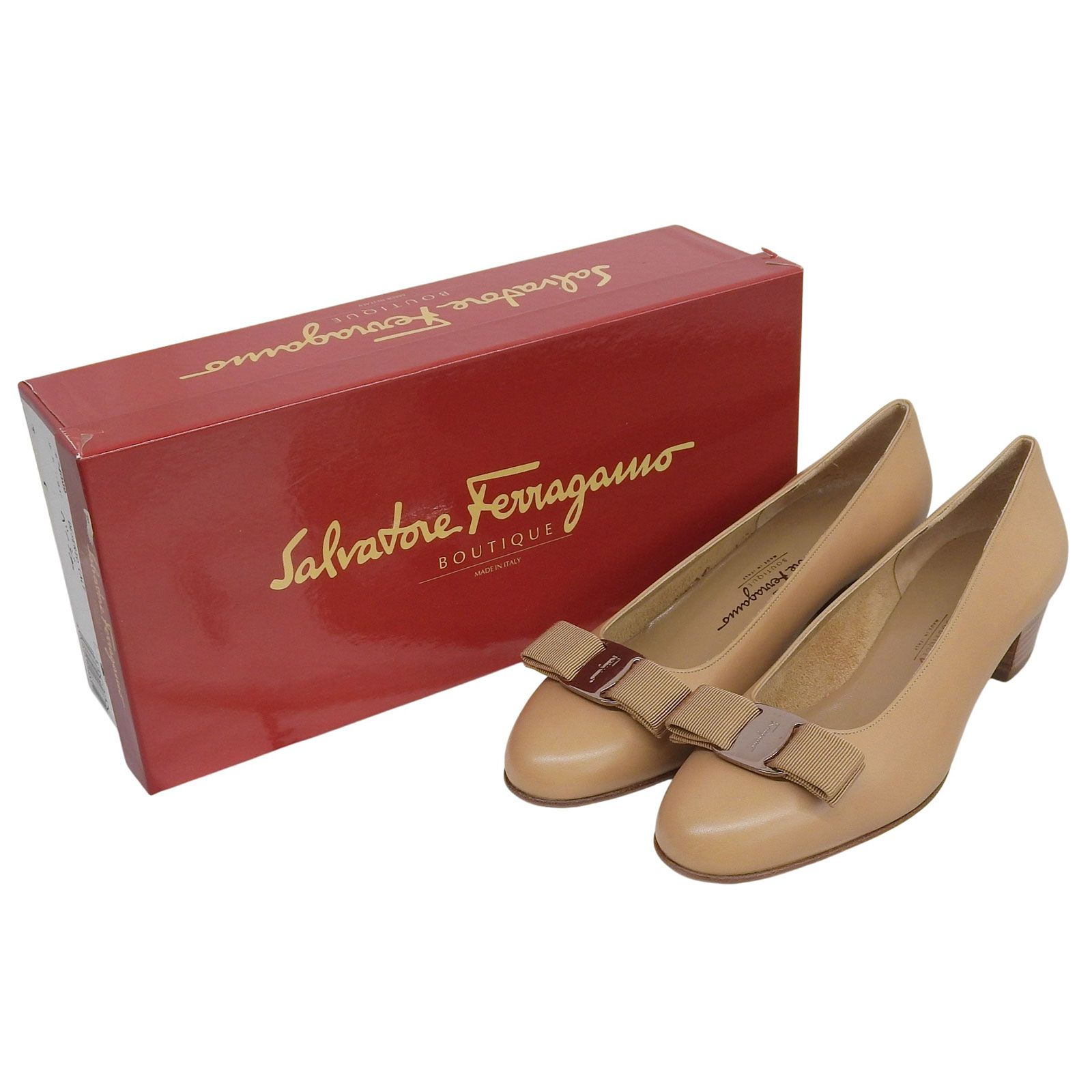 未使用品△Salvatore Ferragamo サルヴァトーレフェラガモ VARA ヴァラ