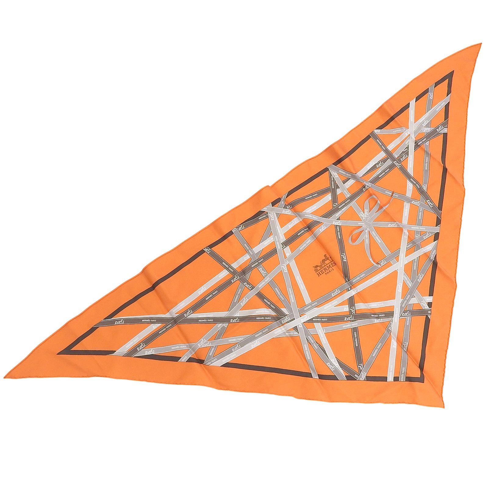 極美品△HERMES エルメス ツイリー シルク100％ BOLDUC ボルデュック