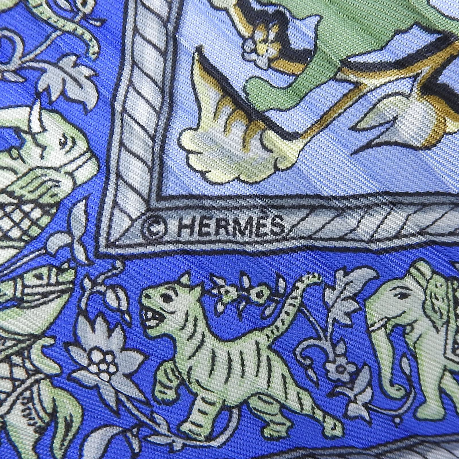 極美品△HERMES エルメス カレ プリッセ 90 CHASSE en INDE インドの