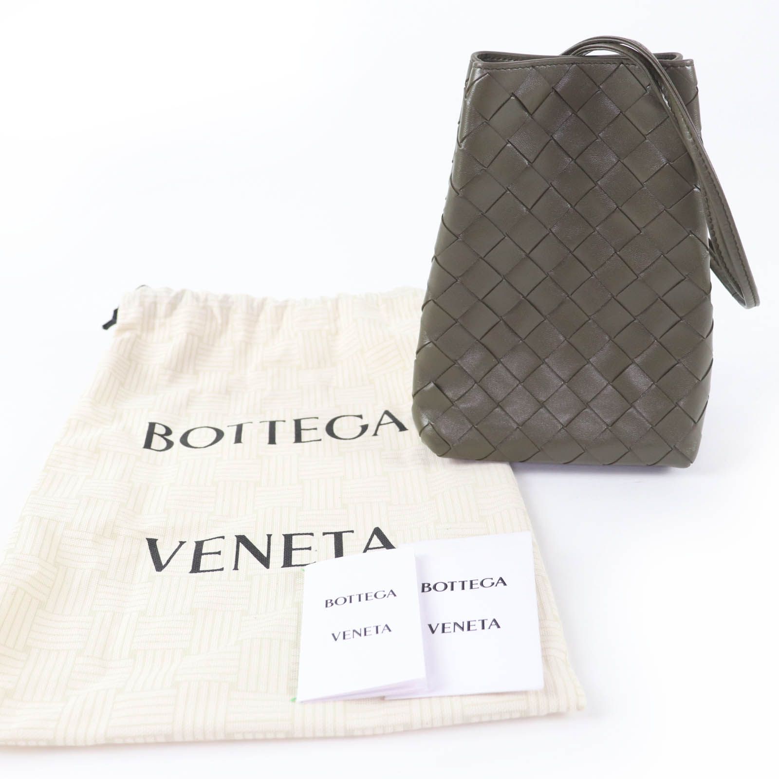 極美品☆BOTTEGAVENETA ボッテガヴェネタ イントレチャート レザー