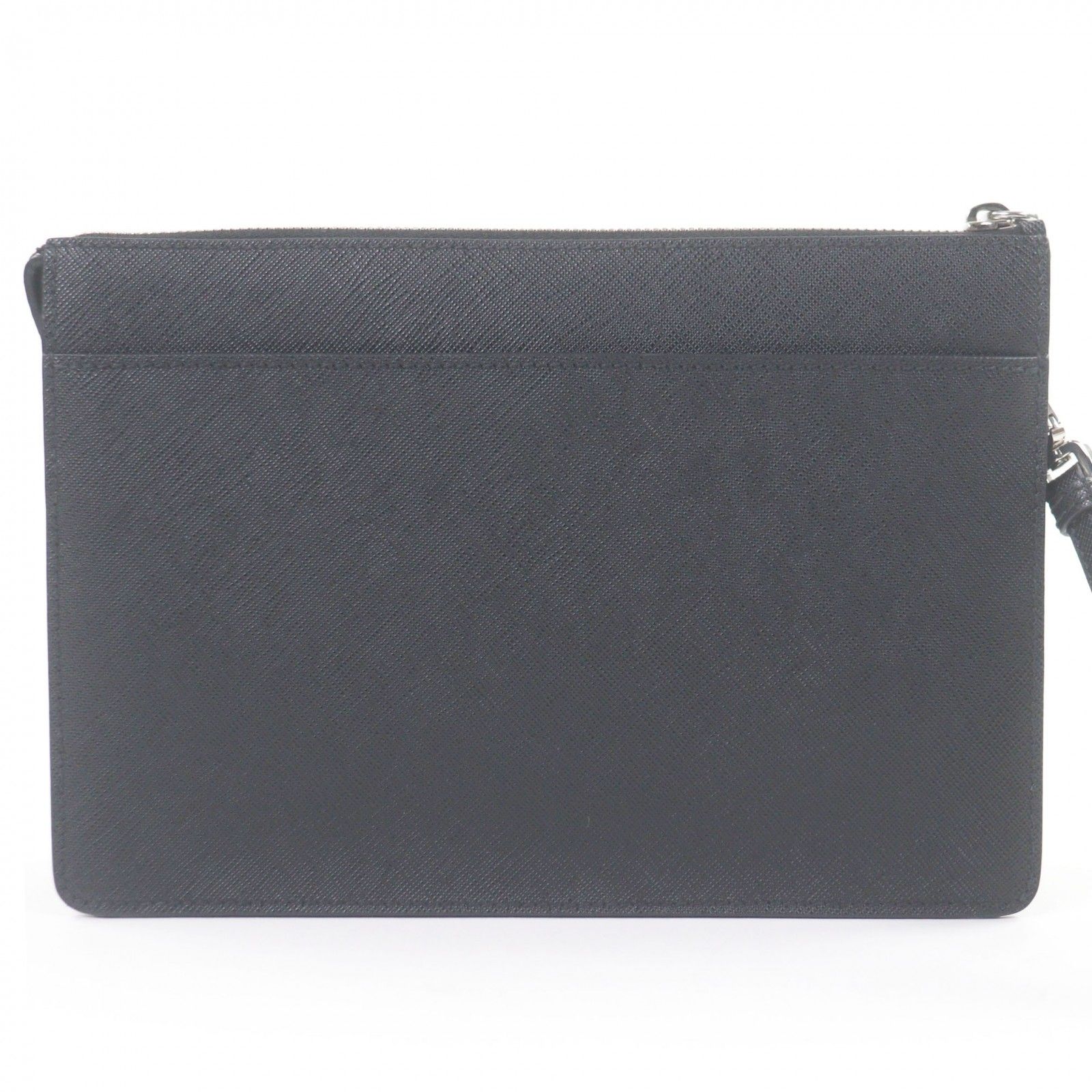 極美品□PRADA プラダ 2VF032 サフィアーノレザー トライアングルロゴ