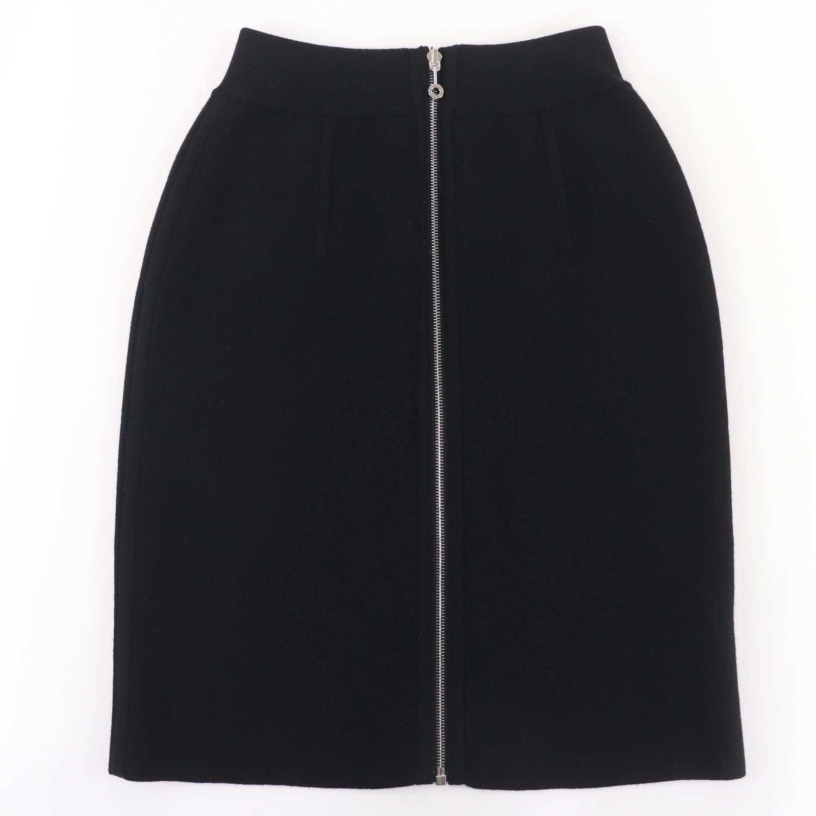 極美品☆HERMES エルメス 23AW 3H2300D2 ウール カシミヤ フロントZIP