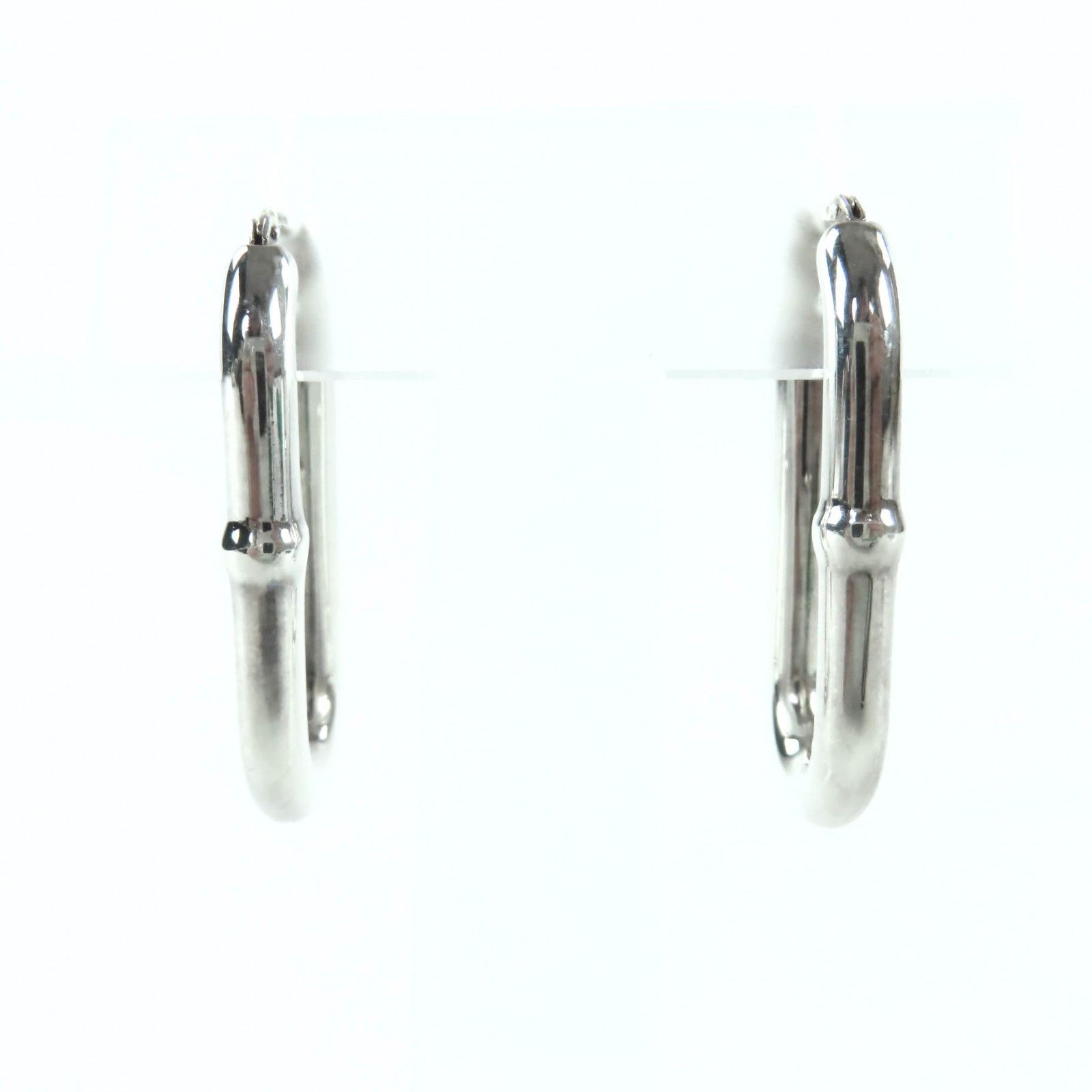 美品☆BOTTEGAVENETA ボッテガヴェネタ チェーンフープピアス SV925