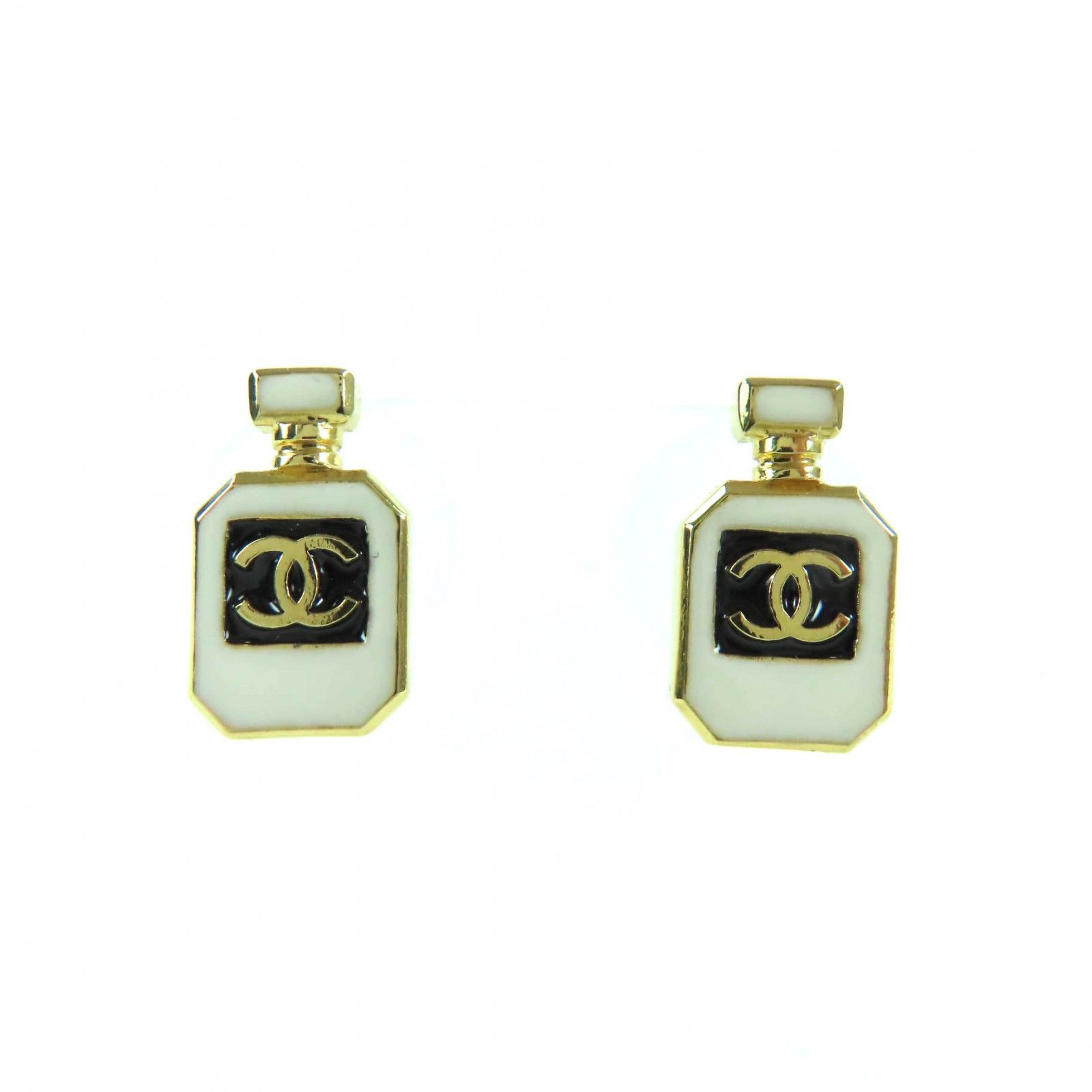極美品☆CHANEL シャネル C25C ココマーク Perfume Bottle ピアス
