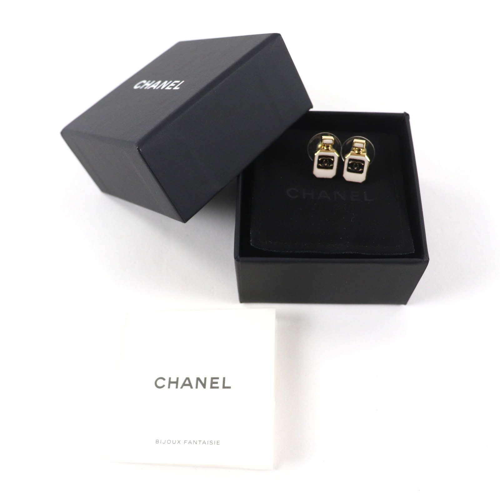 極美品☆CHANEL シャネル C25C ココマーク Perfume Bottle ピアス