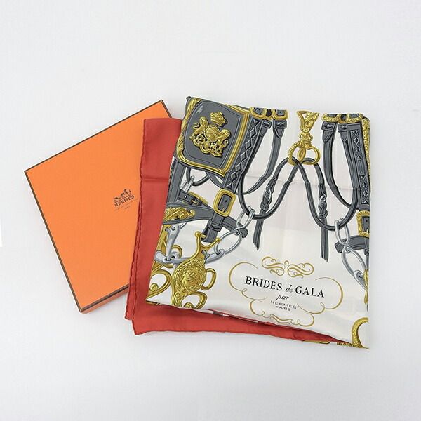 HERMES エルメス カレ90 BRIDES DE GALA ブリッド・ドゥ・ガラ 箱付
