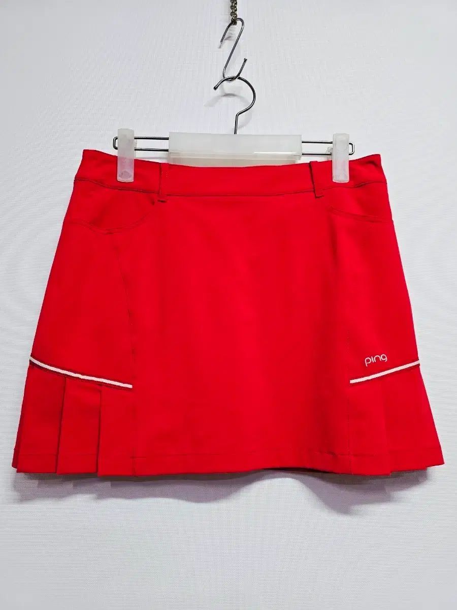 PING 핑 レディース ゴルフスカート レッド - メルカリ