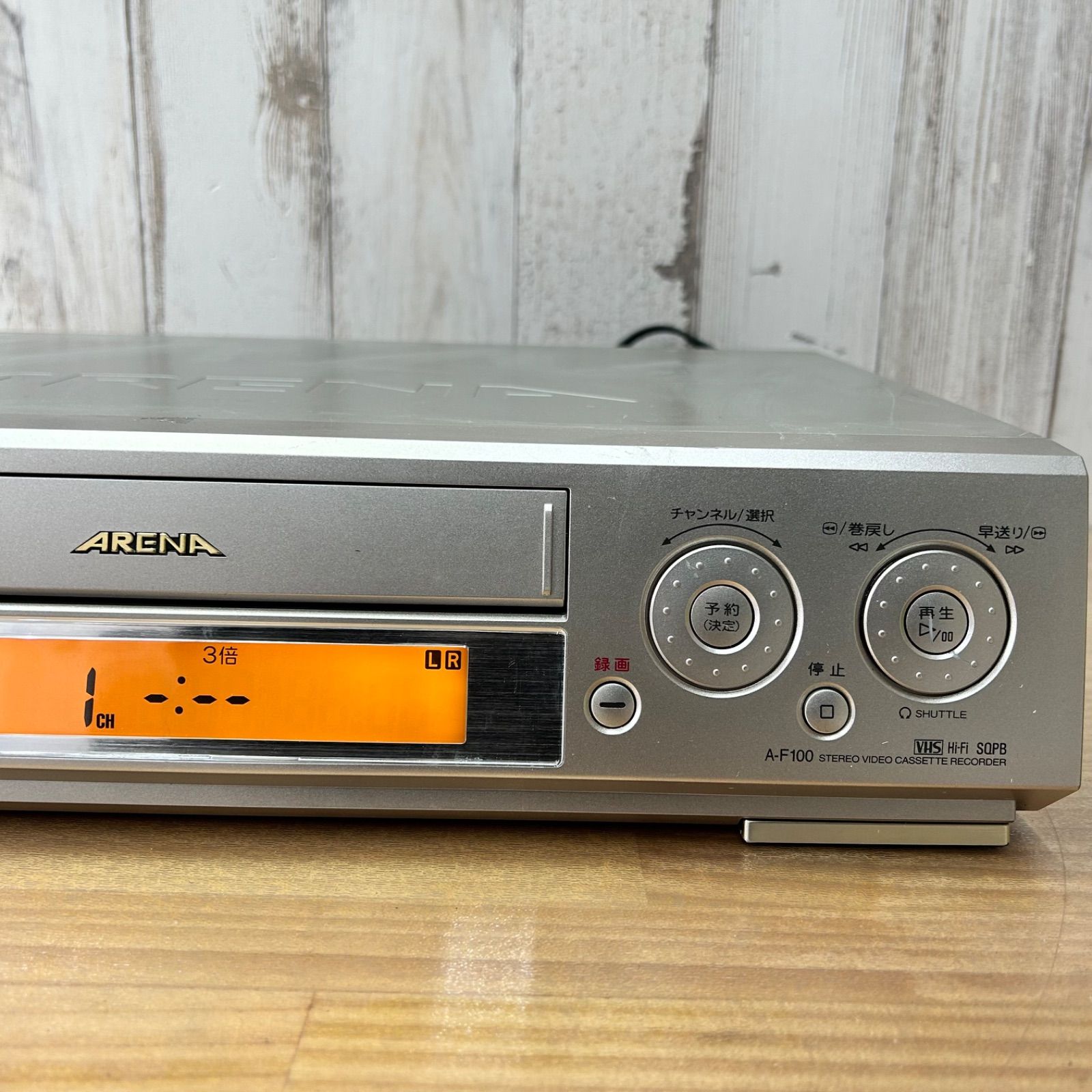 TOSHIBA 東芝 ARENA A-F100 VHSビデオデッキ Hi-Fi ステレオ ビデオ
