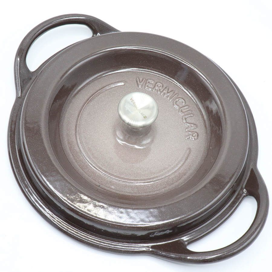 美品】バーミキュラ オーブンポットラウンド 18cm BRN18R パール