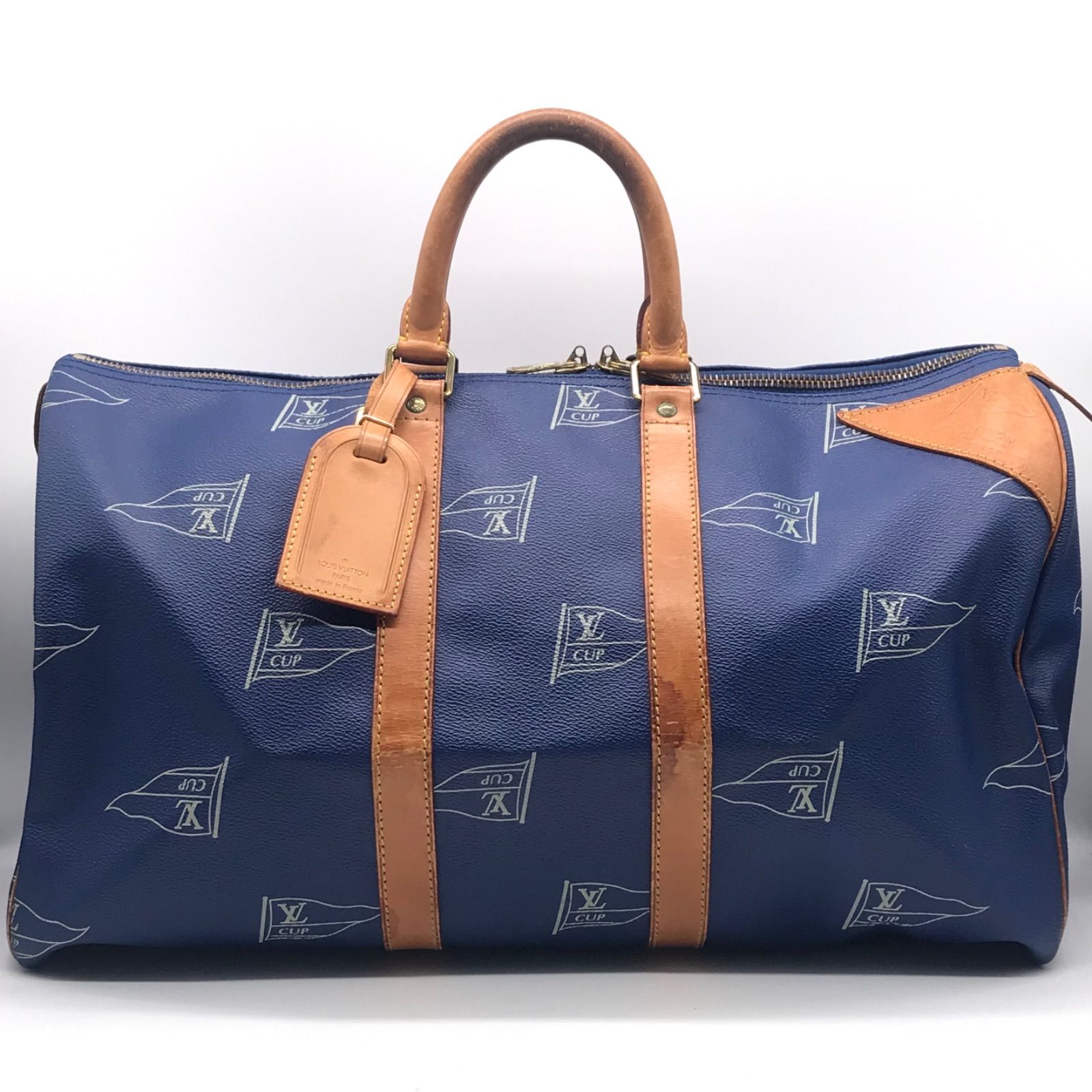 ルイヴィトン カップ キーポル 45 ボストンバッグ サンディエゴブルー