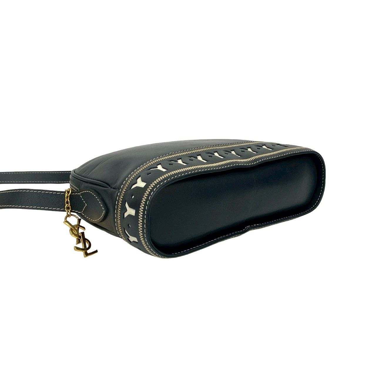 極 美品 YVES SAINT LAURENT イヴ サンローラン ヴィンテージ YSL ロゴ