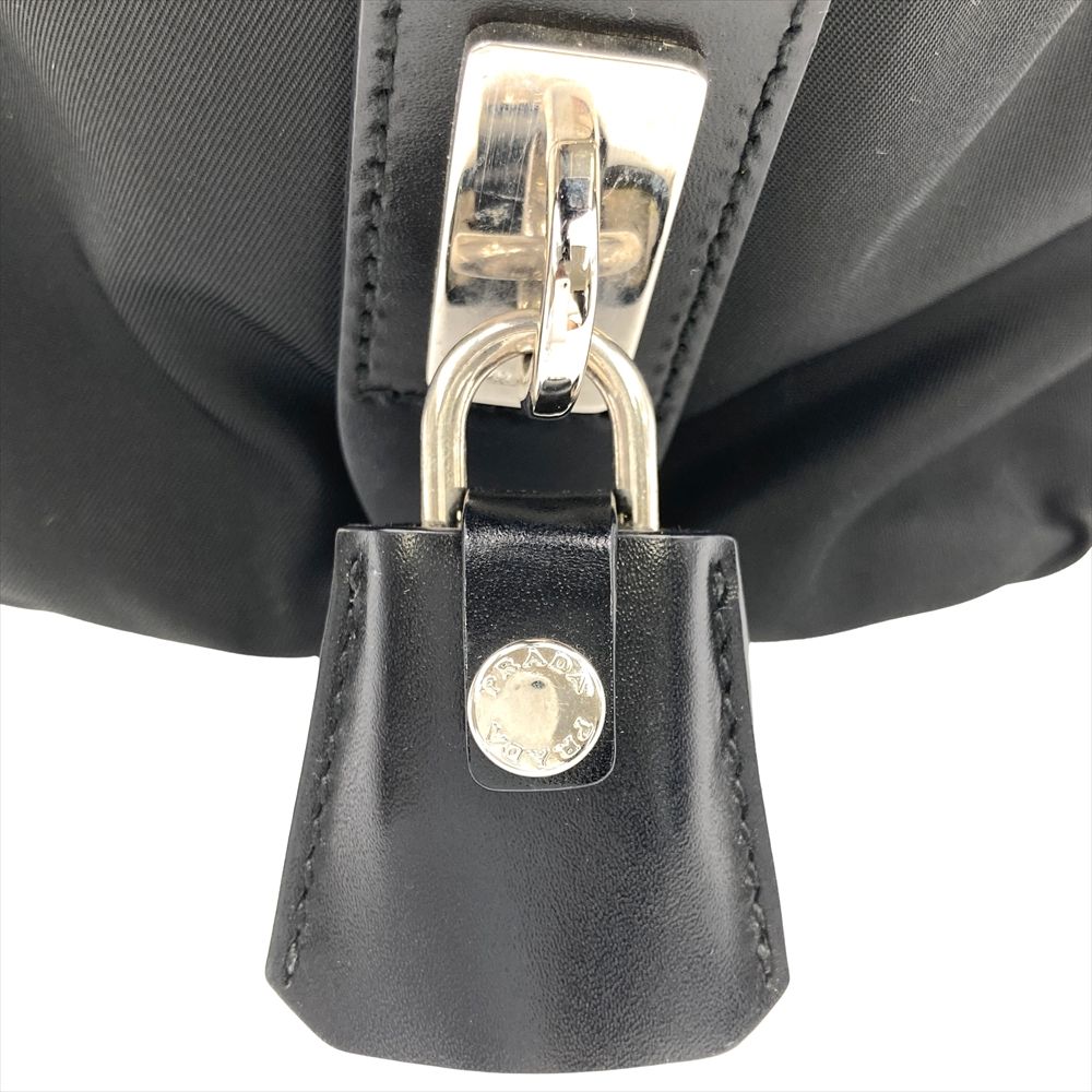 プラダ PRADA ミニボストン ハンドバッグ ナイロン レザー BR3697