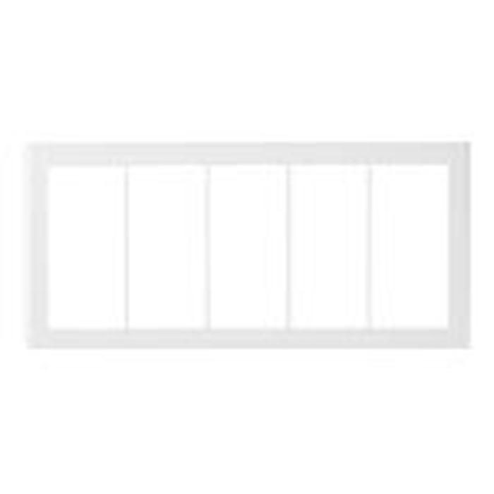 パナソニック コスモシリーズワイド21 スイッチプレート5連 スクエア WT 8105 W セット