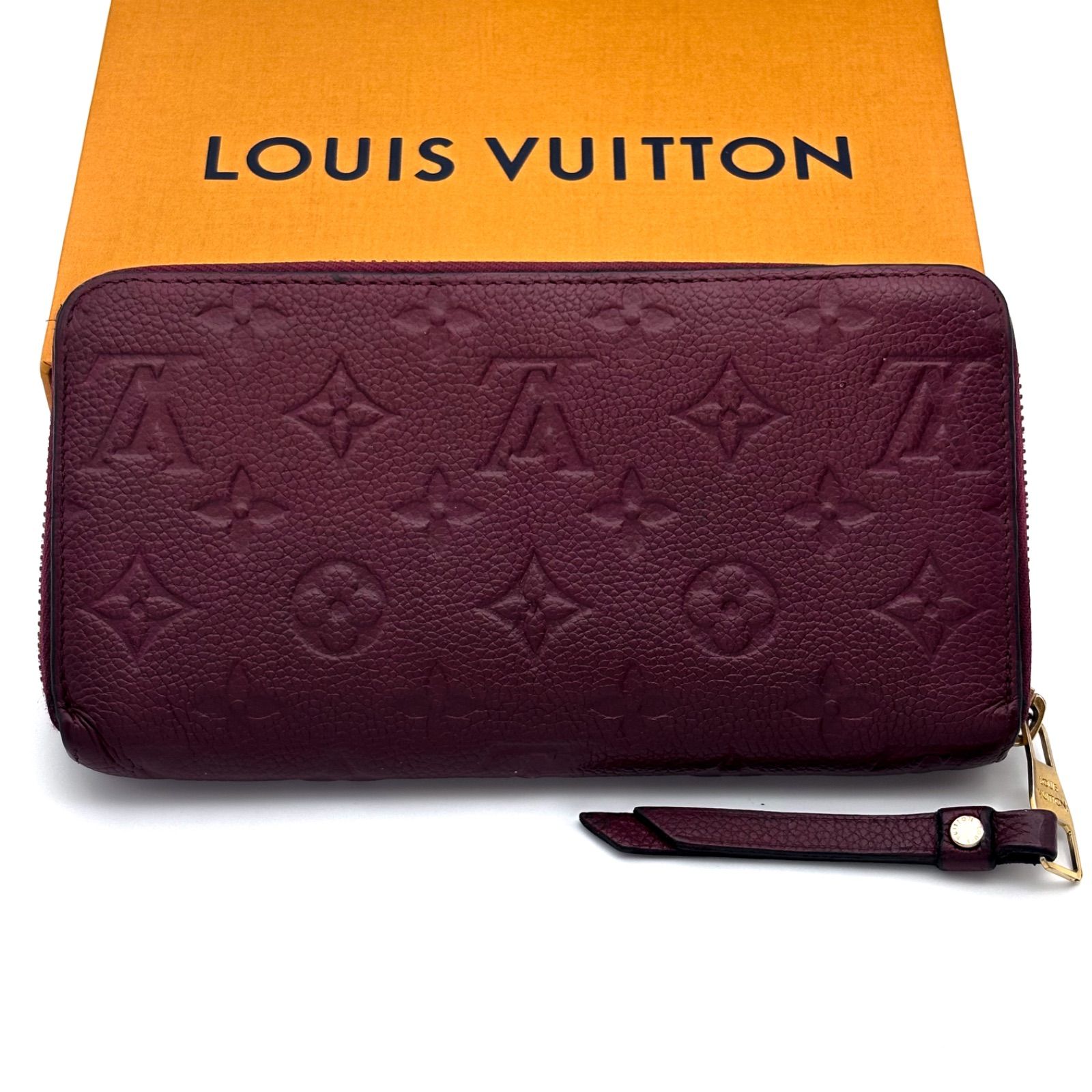 極美品！ルイヴィトン　アンプラント　スクレットロン　ジッピー長財布　紫系 極美品 IC内蔵希少 ルイヴィトン アンプラント ジッピーウォレット 長