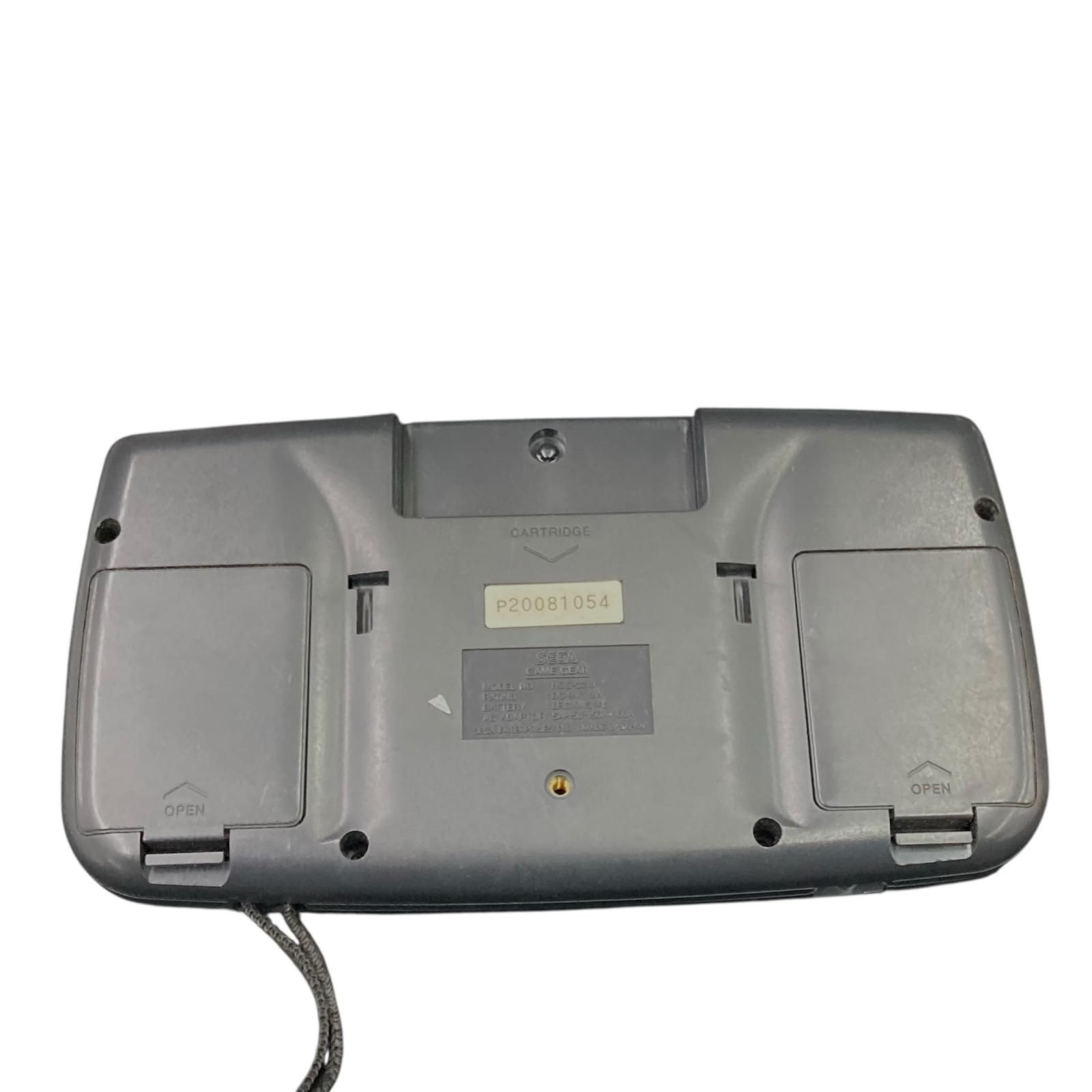 【ジャンク品】SEGA GAME GEAR本体とカセット2本セット ジャンク品 SEGA GAMEGEAR セガ ゲームギア 本体 ブラック ストラップ