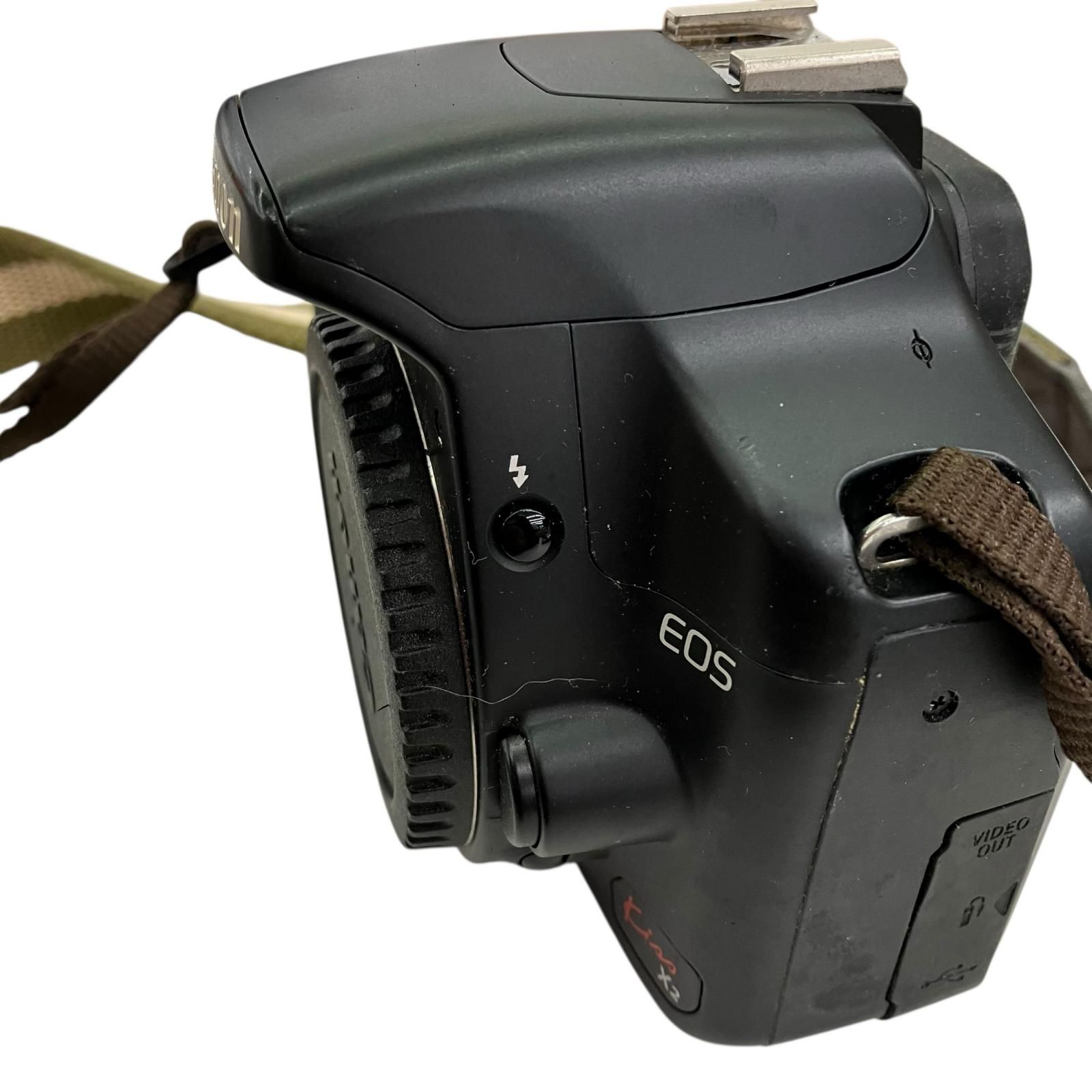 186000 動作未確認 canon キャノン レンズ付き EFS18‐55mm EOS Kiss X2