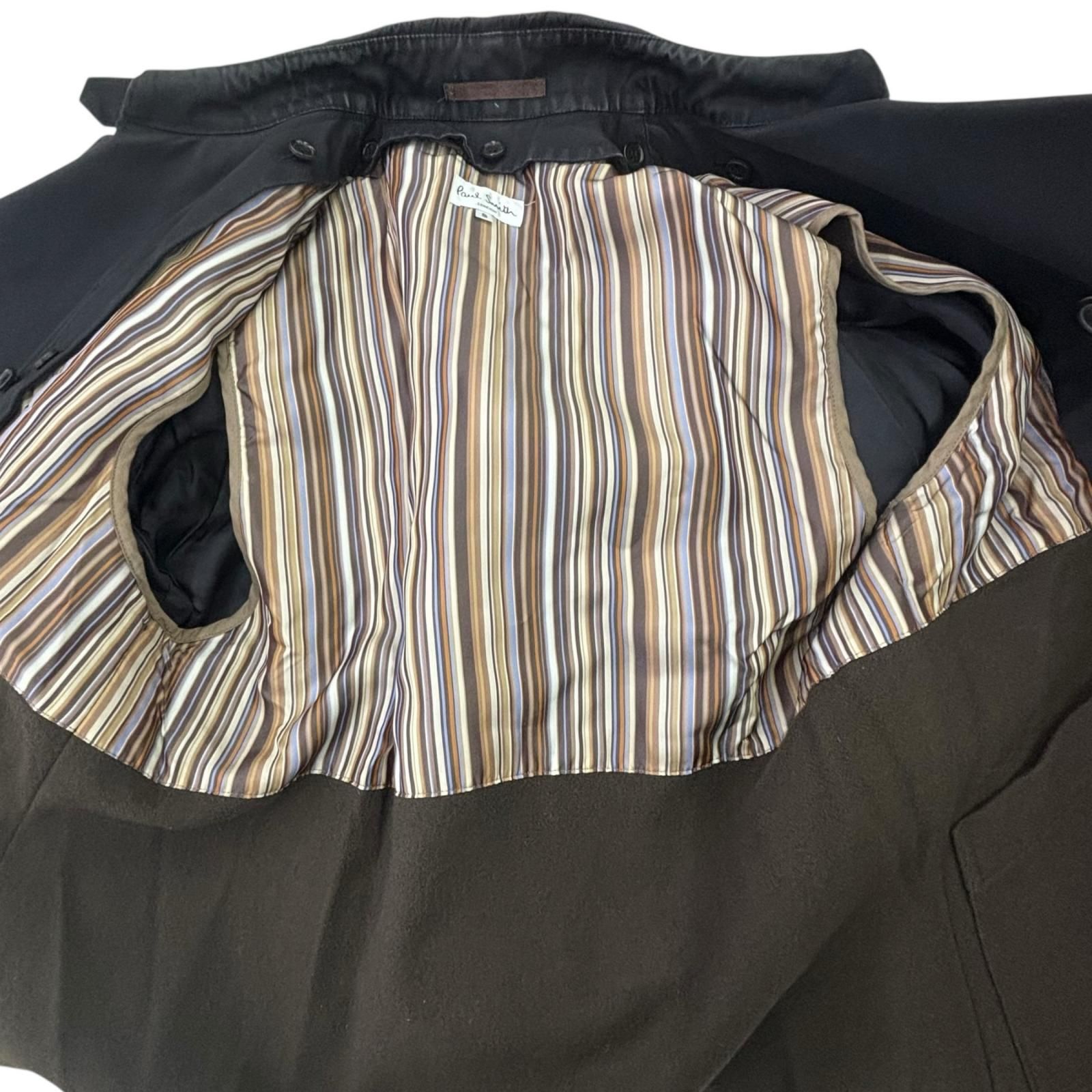 186005 Paul Smith ポールスミス トレンチコート マルチストライプ S