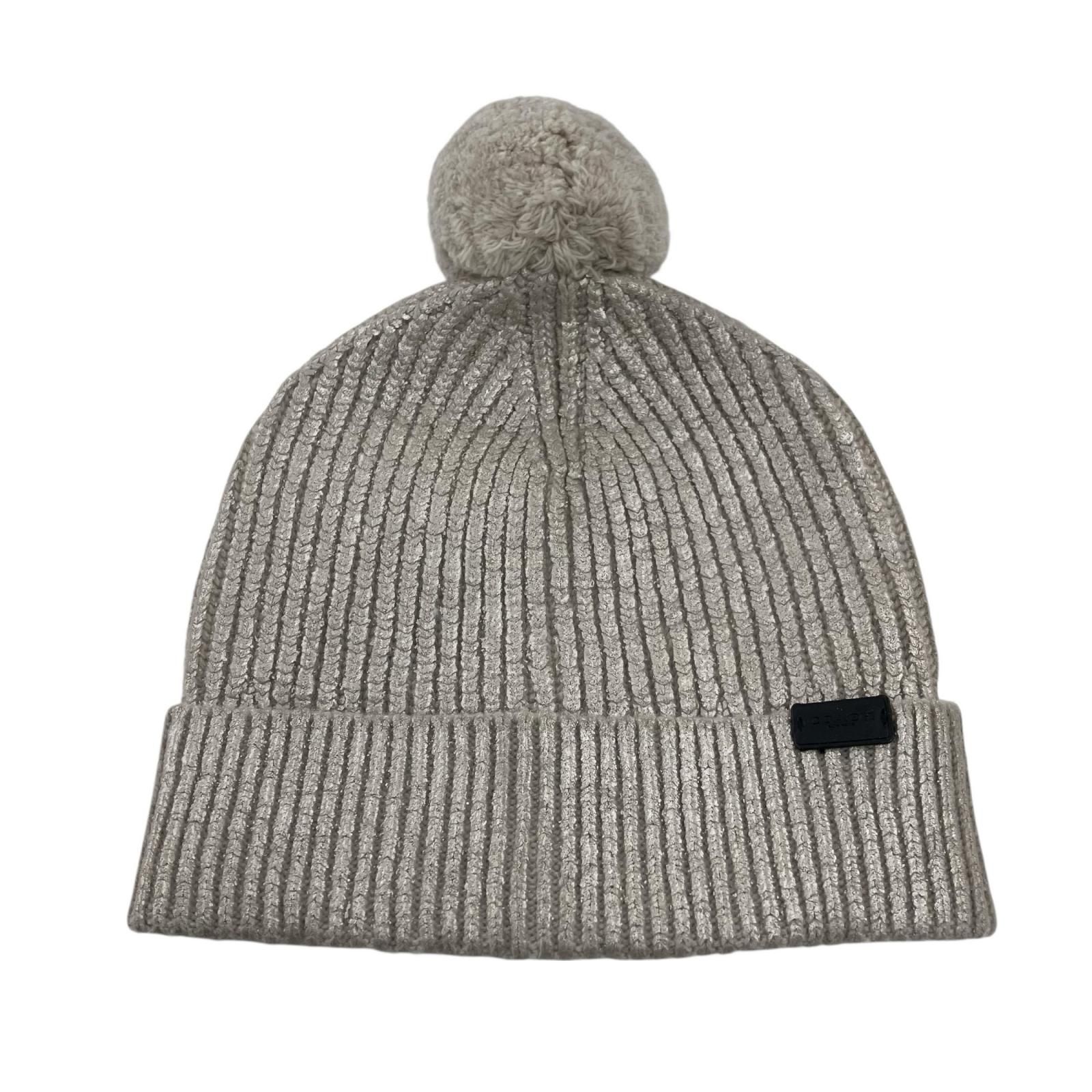 186005 COACH コーチ ニット帽 ベージュ ウール/ナイロン - メルカリ