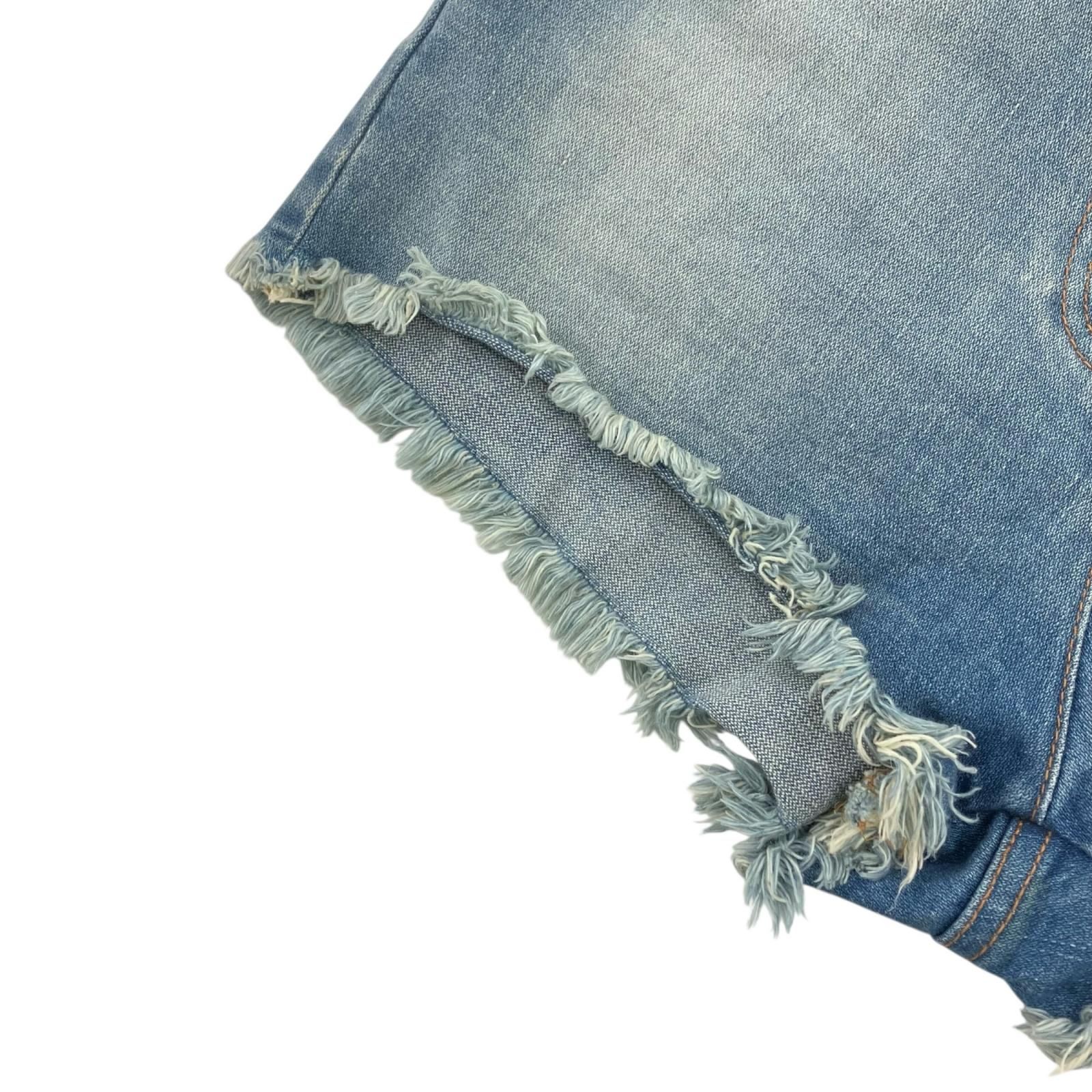 186005 GUCCI グッチ バックチェリーロゴカットオフデニムショート