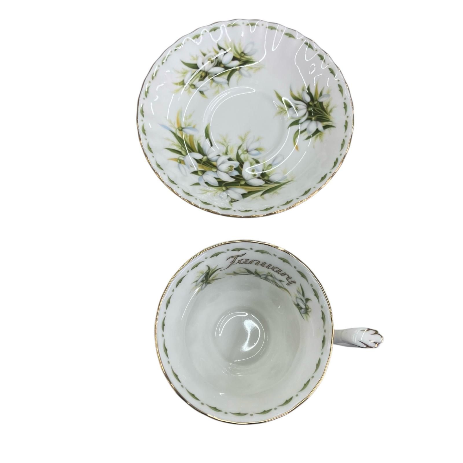 180053 Royal Albert ロイヤルアルバート 1-6月 カップ＆ソーサー