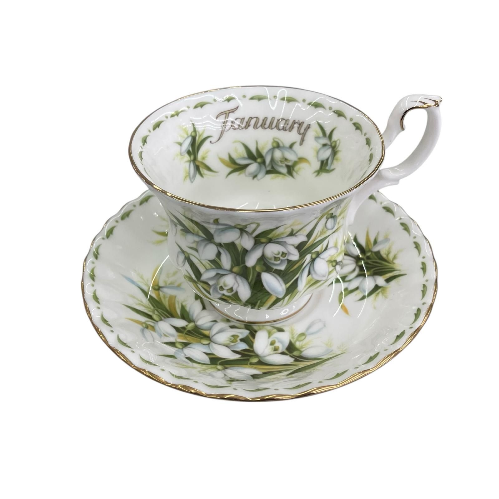 180053 Royal Albert ロイヤルアルバート 1-6月 カップ＆ソーサー