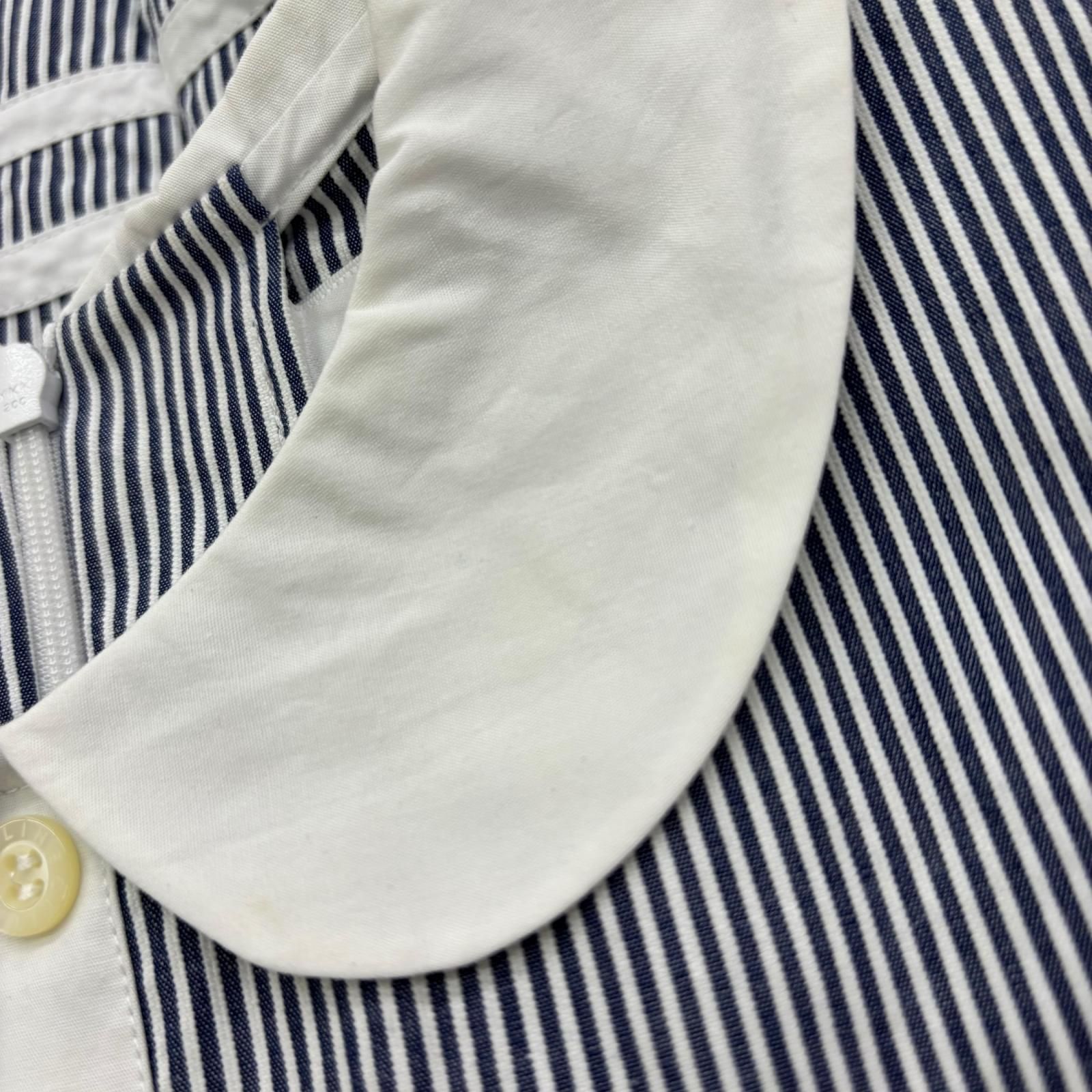 186005 CELINE セリーヌ セットアップ 130cm ネイビー/ストライプ