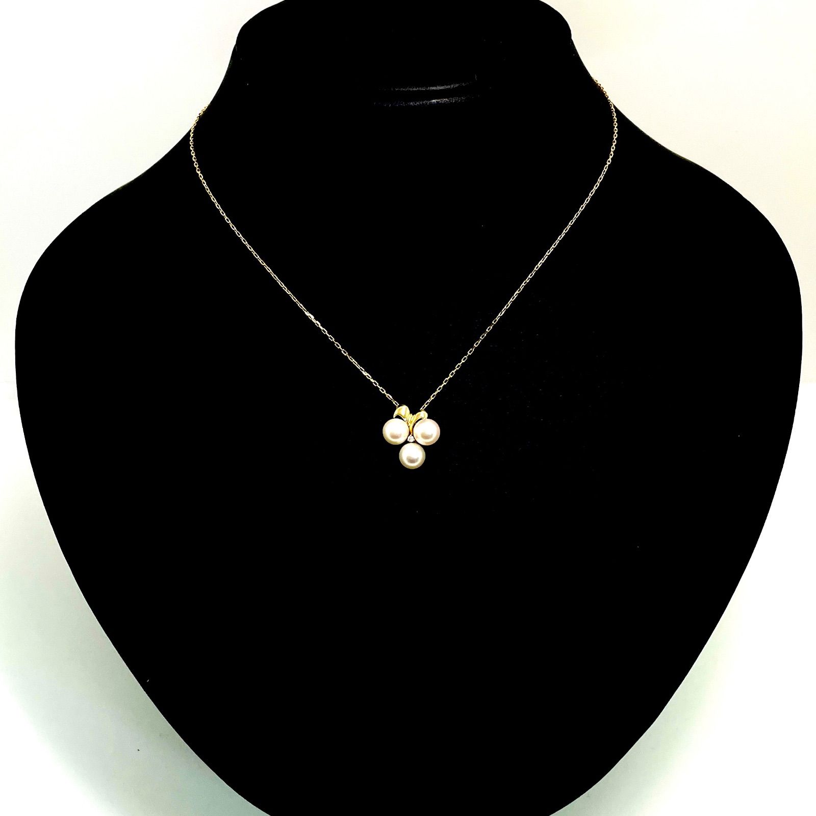 MIKIMOTO / ミキモト パール ダイヤ ネックレス K18YG 約6.3mm - メルカリ