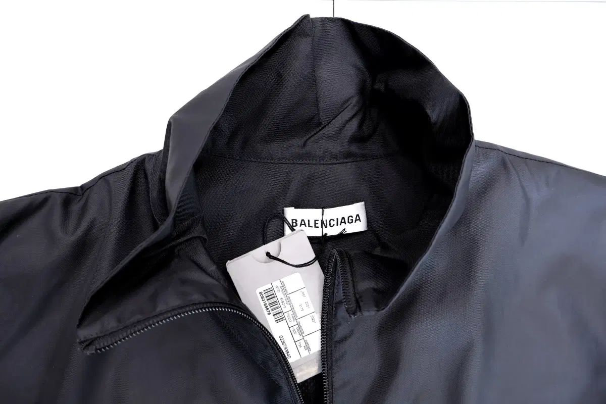 バレンシアガ ポプリン ナイロン ロゴ デニム ジャケット 529213