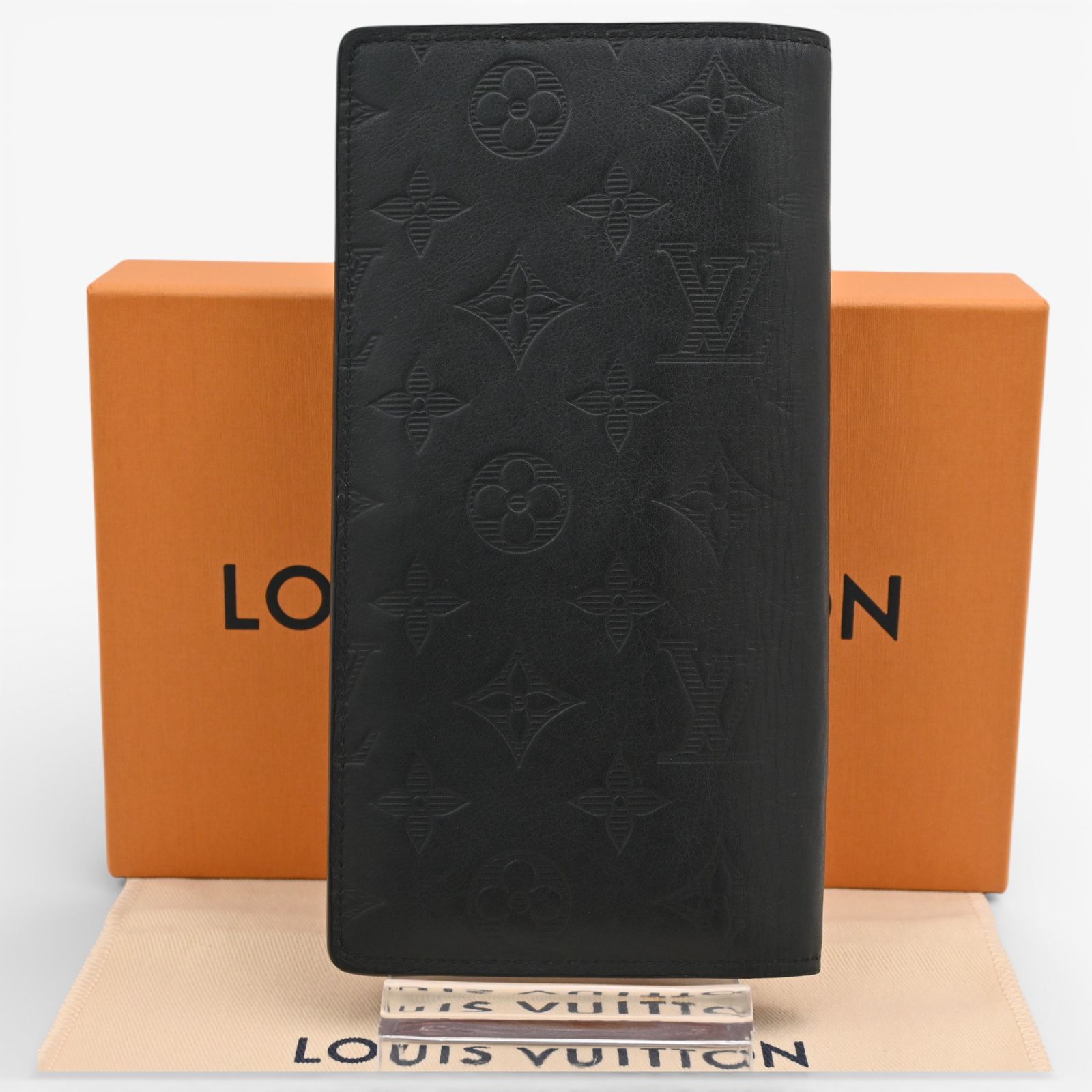 ルイヴィトン モノグラムシャドウ ポルトフォイユ ブラザ 長財布 B