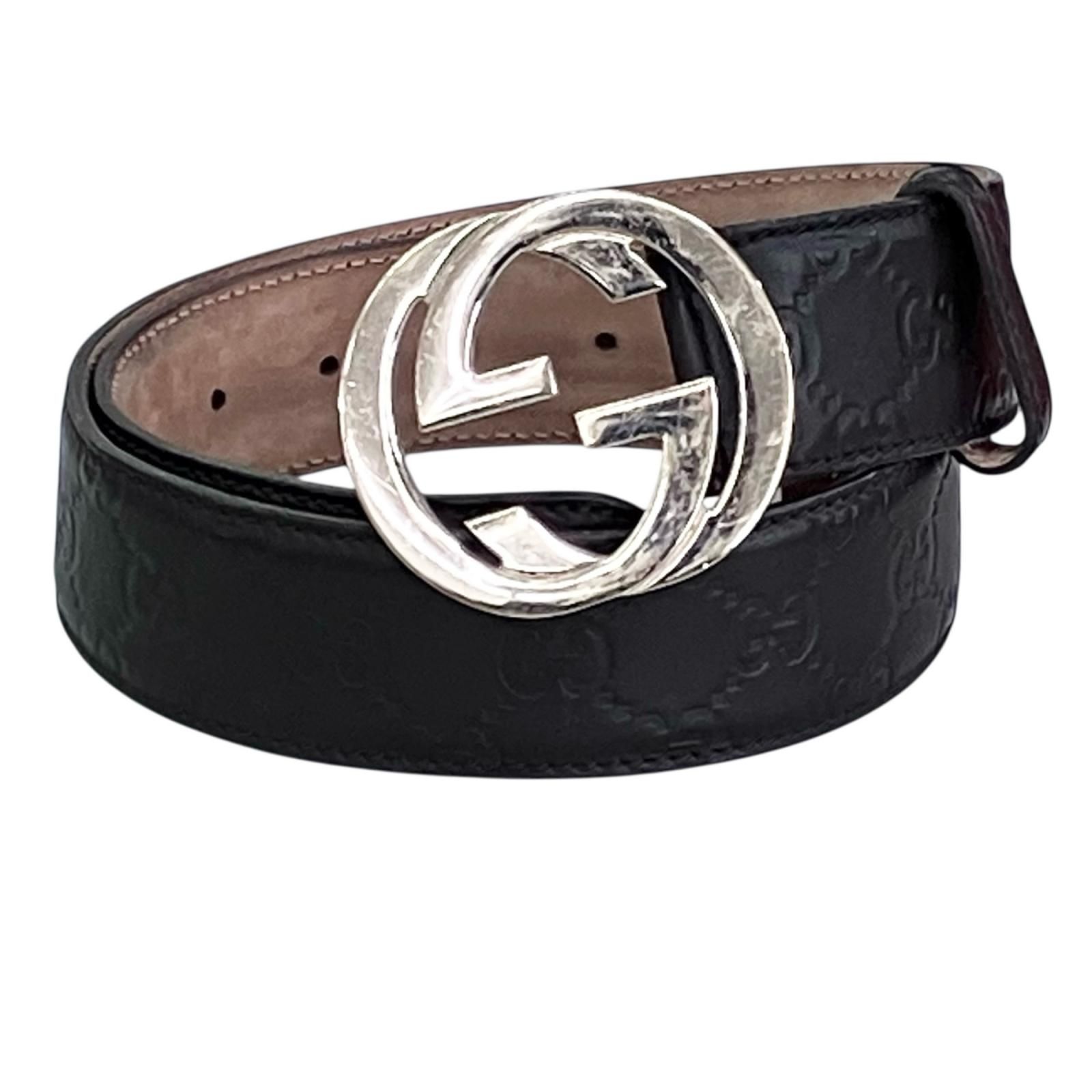 180053 GUCCI グッチ ベルト 114876・1476・80・32 ダークブラウン 総