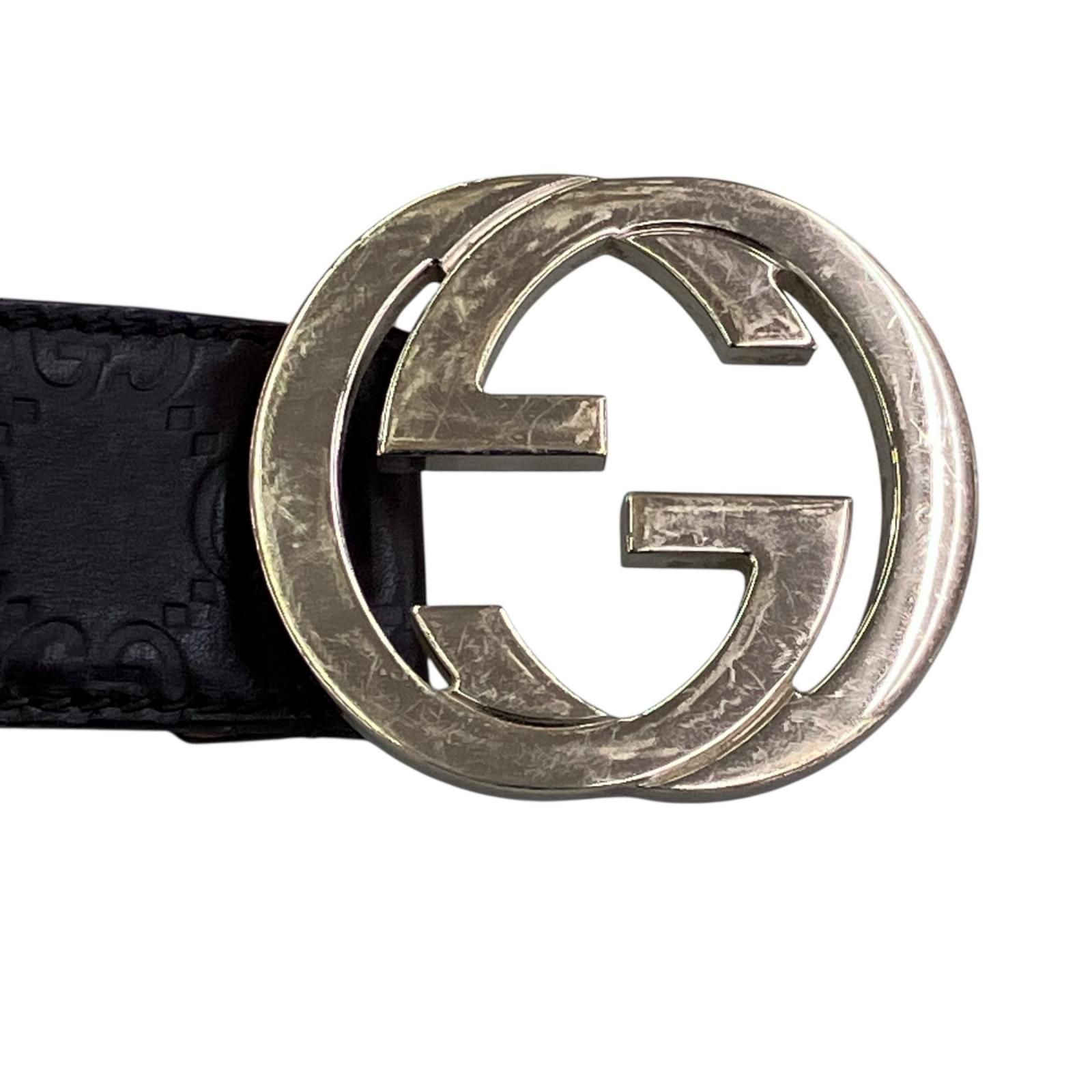 180053 GUCCI グッチ ベルト 114876・1476・80・32 ダークブラウン 総