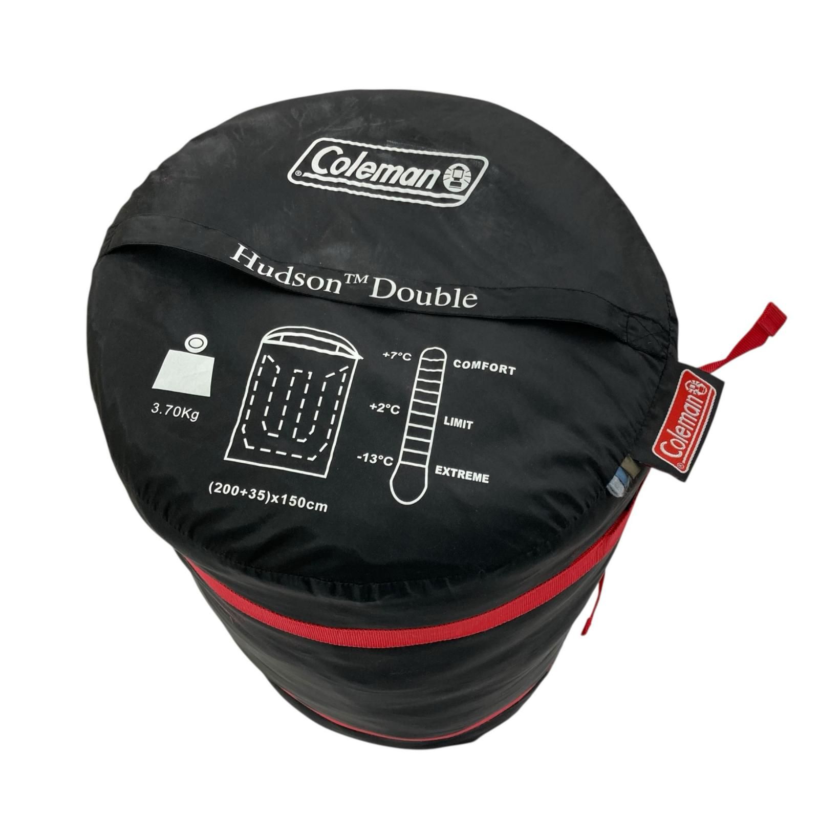 186000 Coleman コールマン Hudson Double 二人用寝袋 カーキ×ブルー