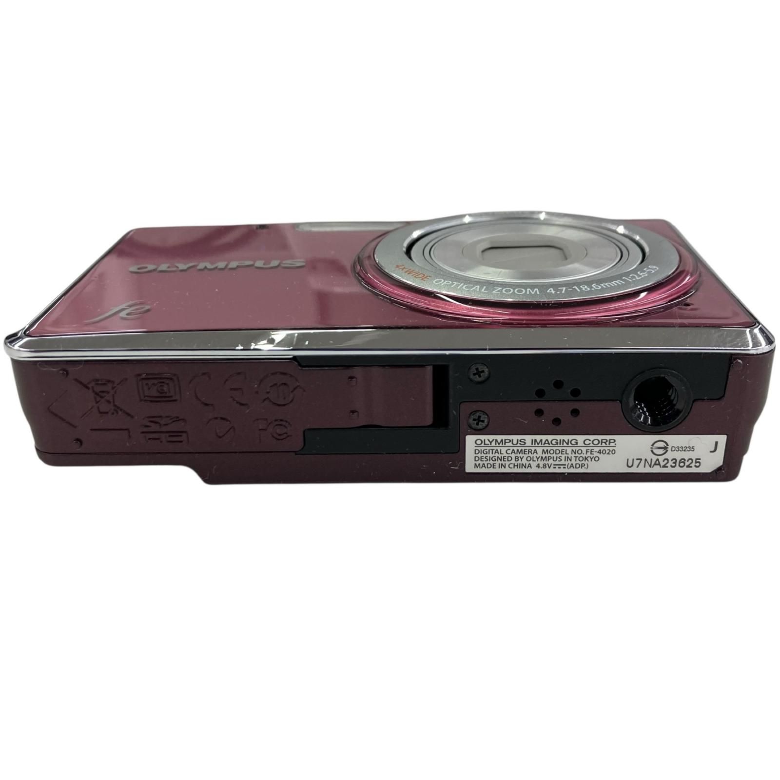 118011 動作未確認 OLYMPUS オリンパス デジタルカメラ FE-4020 ピンク
