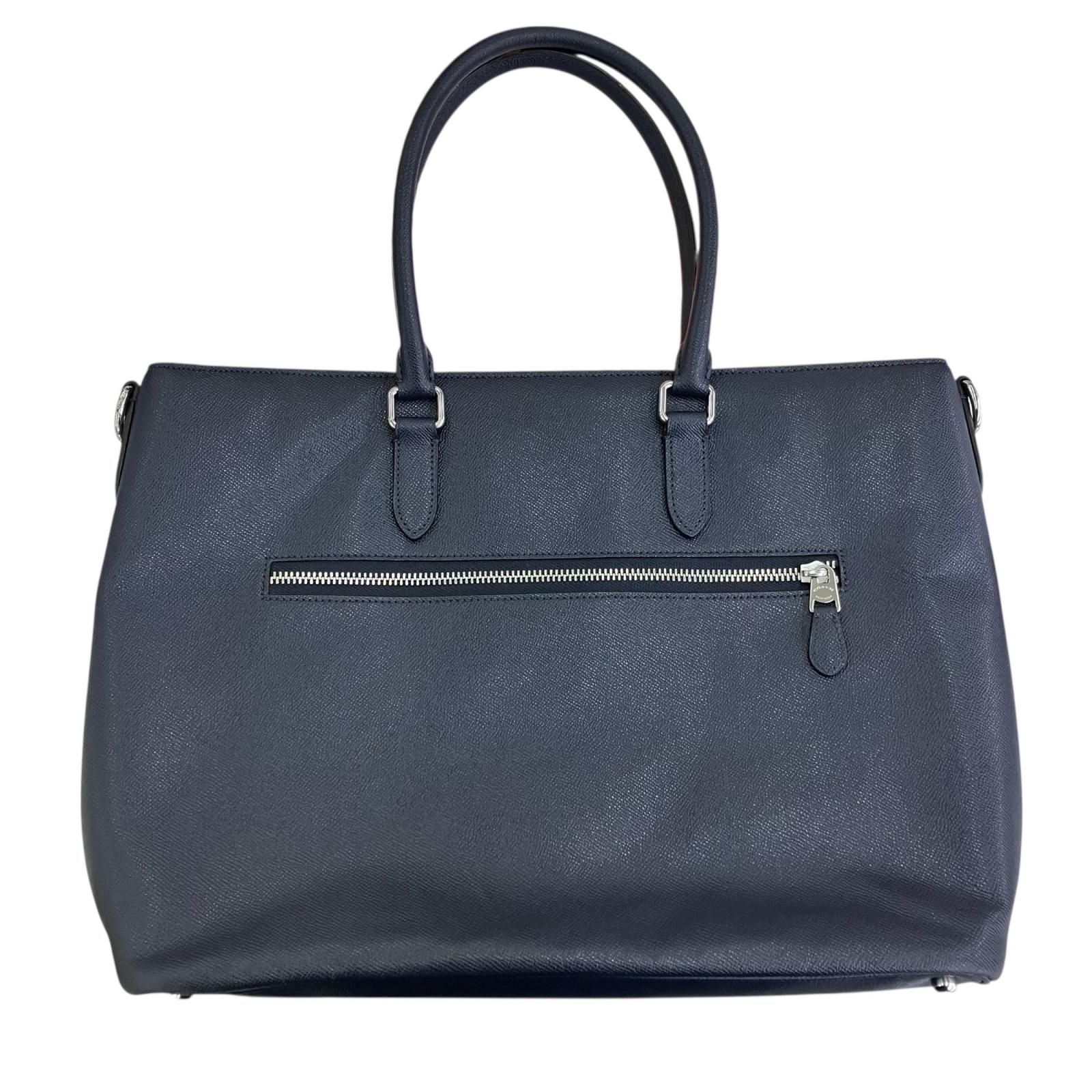 180053 COACH コーチ トートバッグ C2842 ネイビー レザー - メルカリ