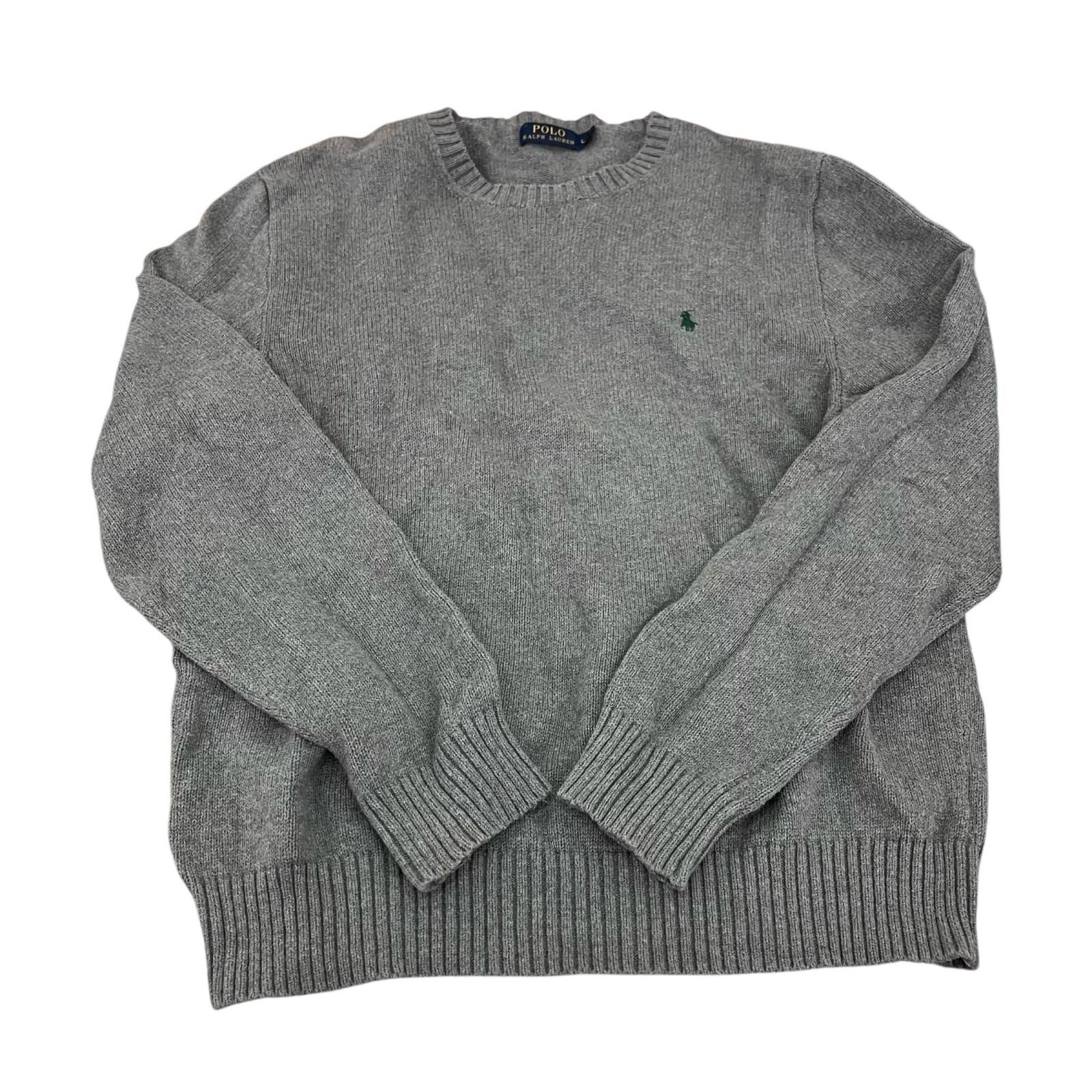 180053 POLO RALPH LAUREN ポロ・ラルフローレン セーター L グレー