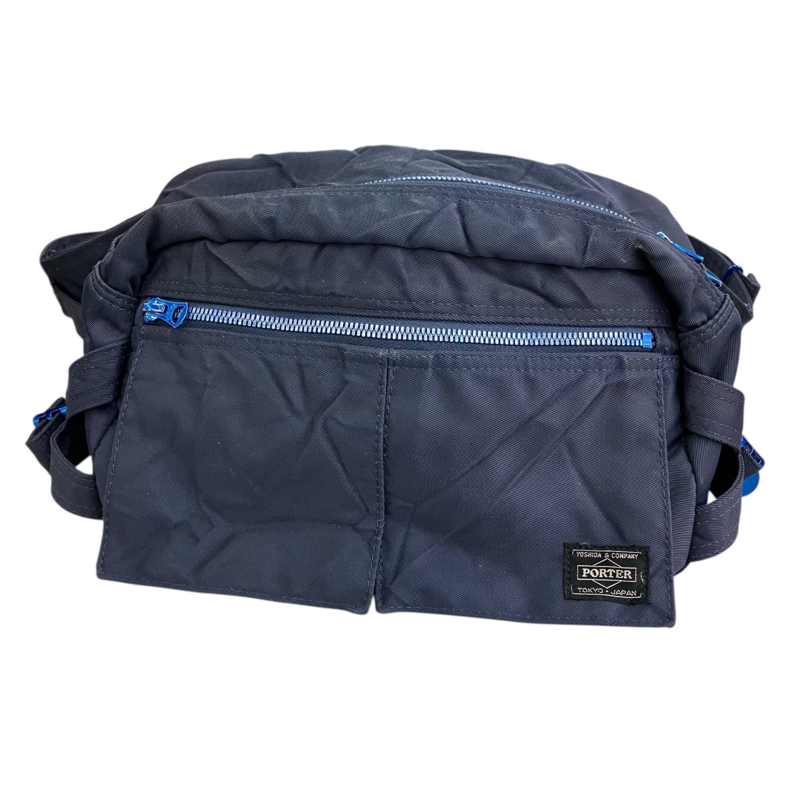 PORTER ×APE ボディバッグ ネイビー 180053 訳アリ品 PORTER ポーター ボディバッグ ネイビー - メルカリ
