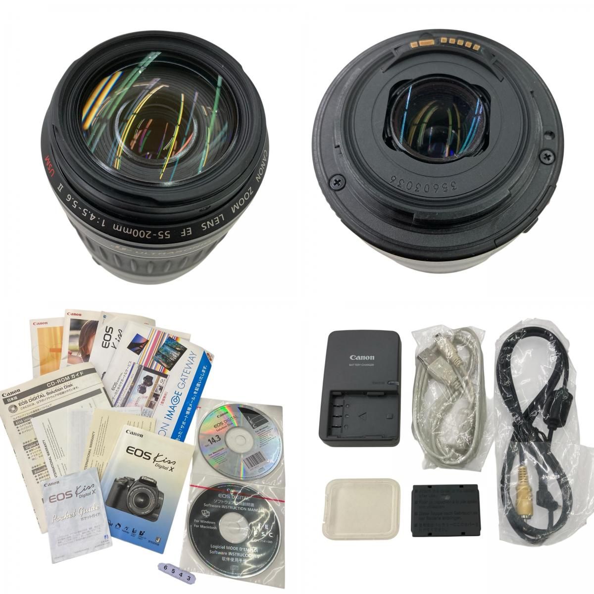 186000 canon キャノン DS126151 EOS kiss digitalx 18-55mm 55