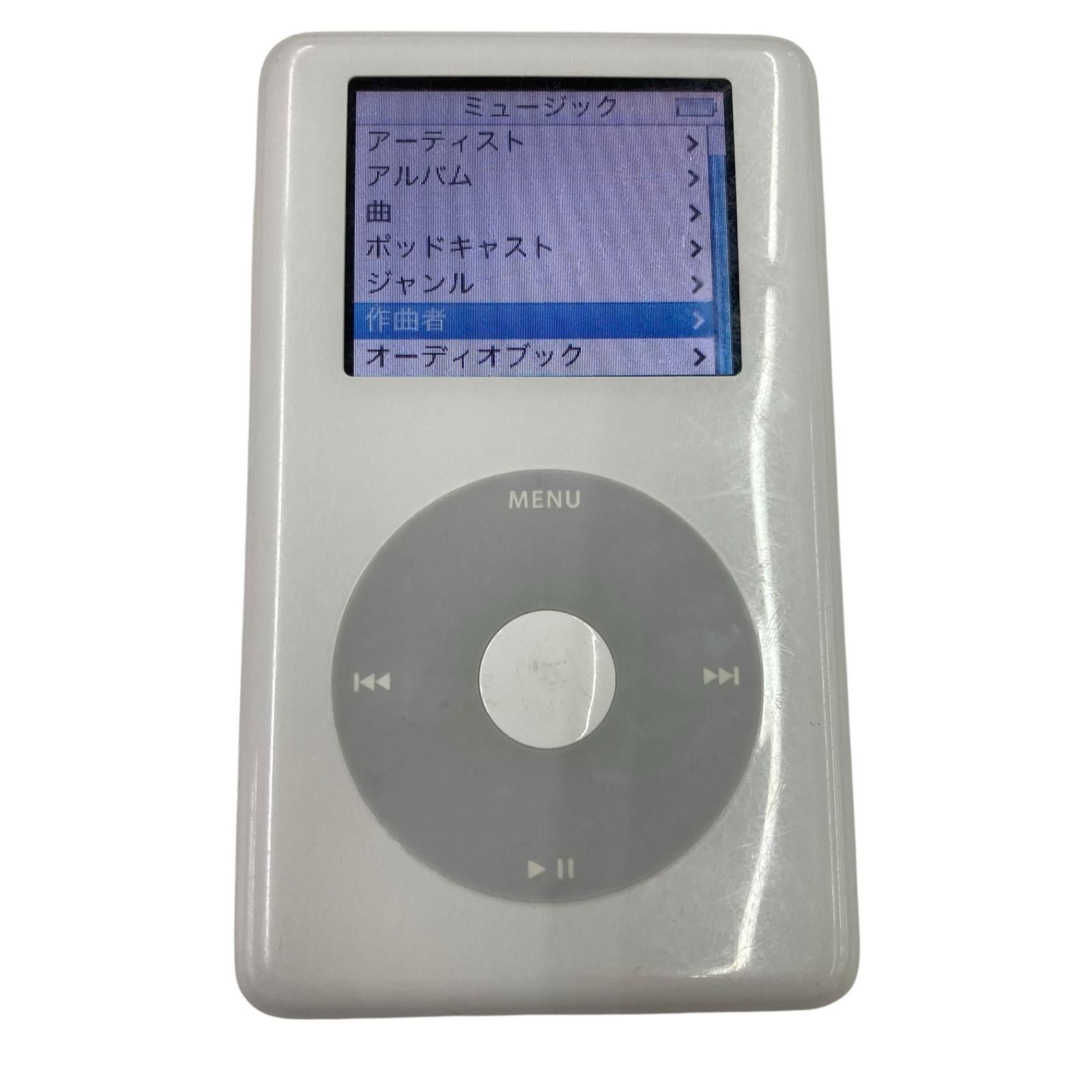 186001 動作確認済み iPod 第4世代 A1099 ホワイト 20GB - メルカリ