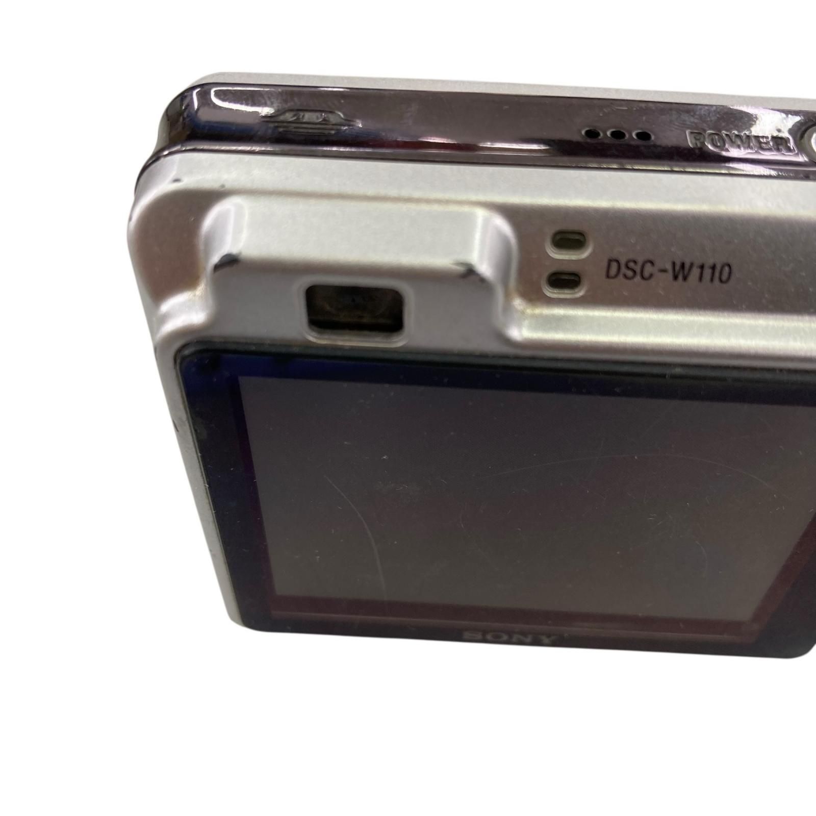 186000 動作未確認 SONY ソニー Cyber-shot DSC-W110 シルバー - メルカリ