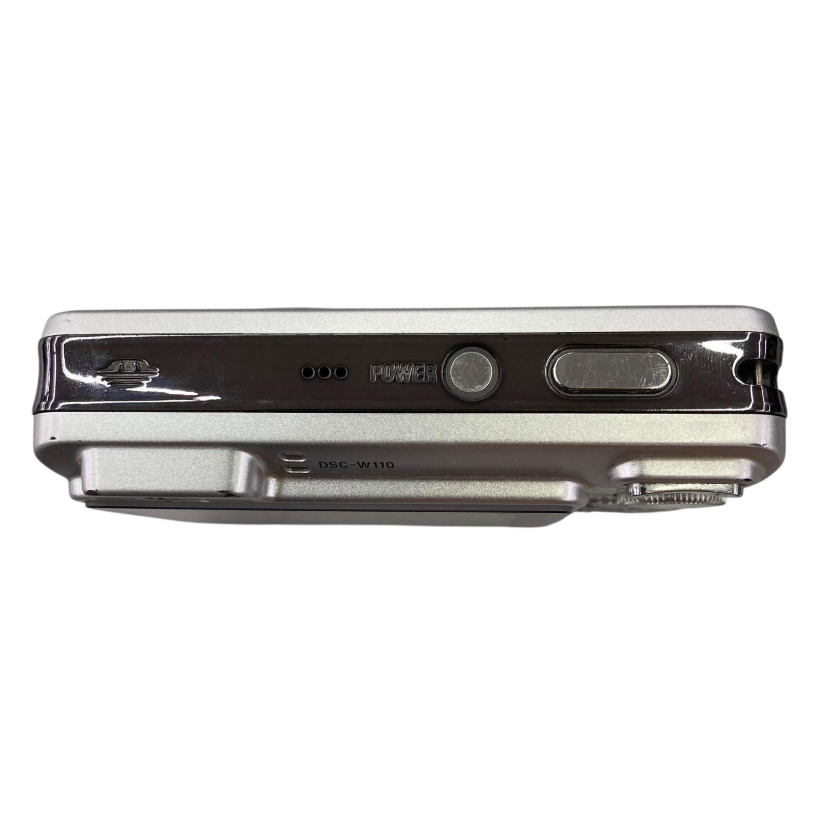 186000 動作未確認 SONY ソニー Cyber-shot DSC-W110 シルバー - メルカリ