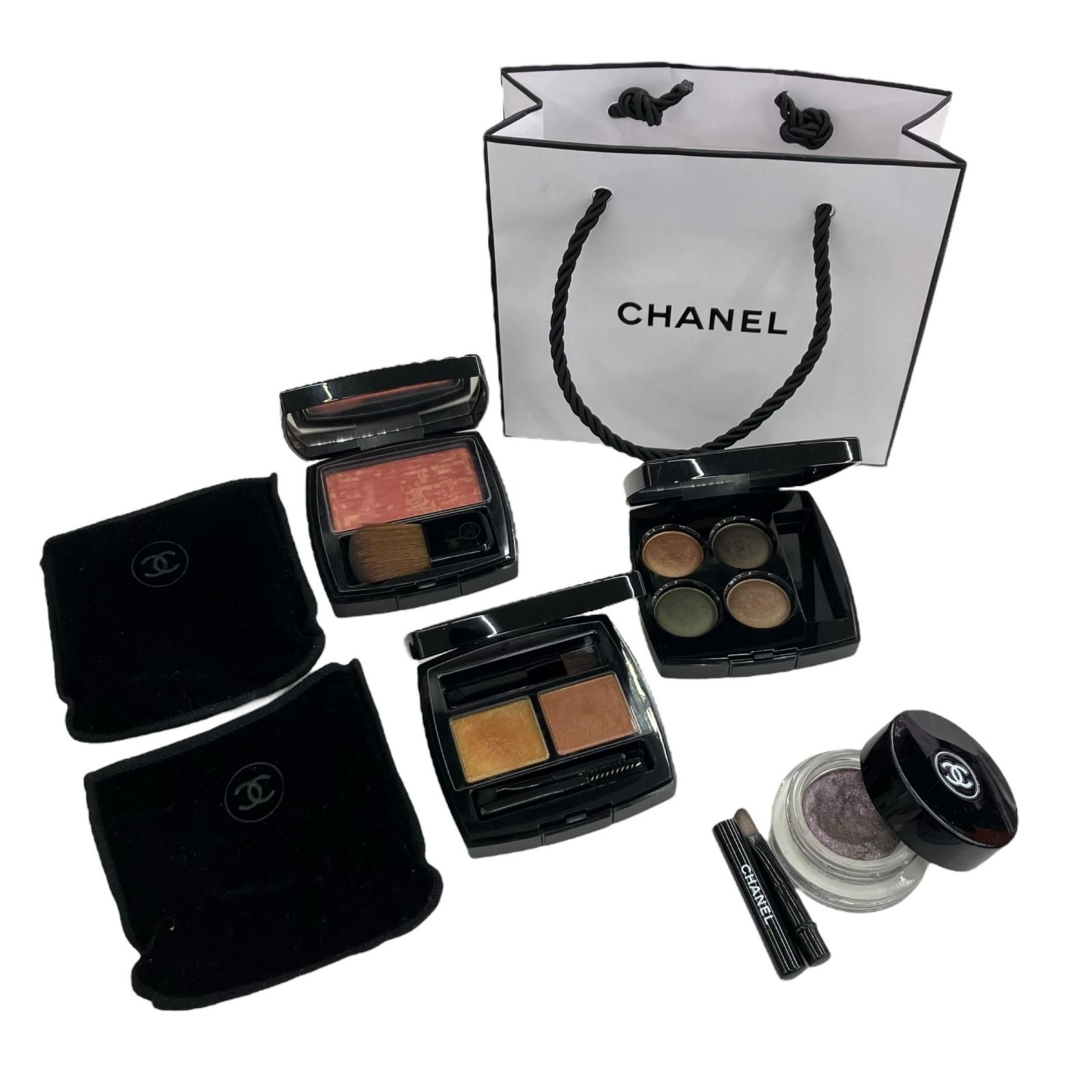 186005 現状品 CHANEL シャネル アイシャドウ チーク コスメ 4点まとめ
