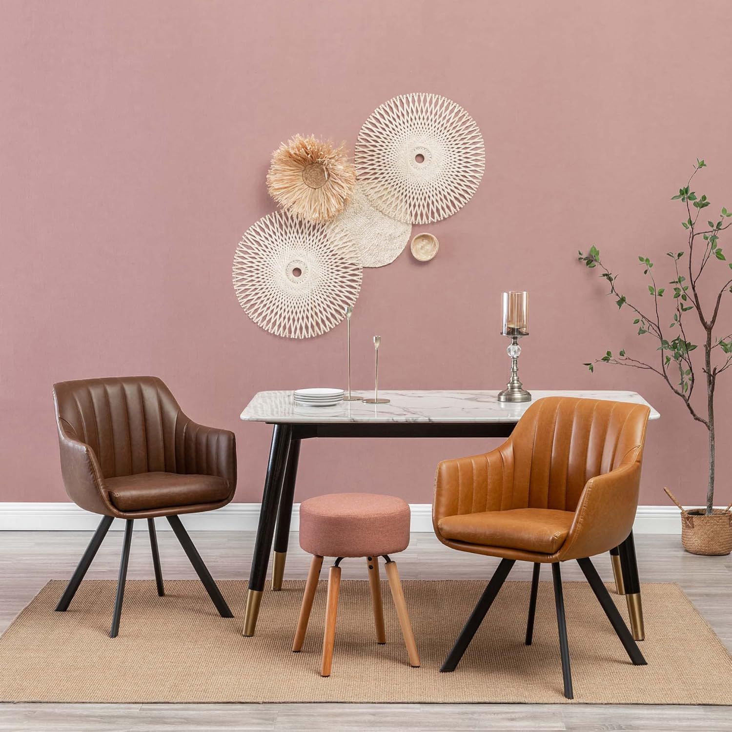 Amazonブランド Movian John ダイニングチェア 高品質 2脚セット