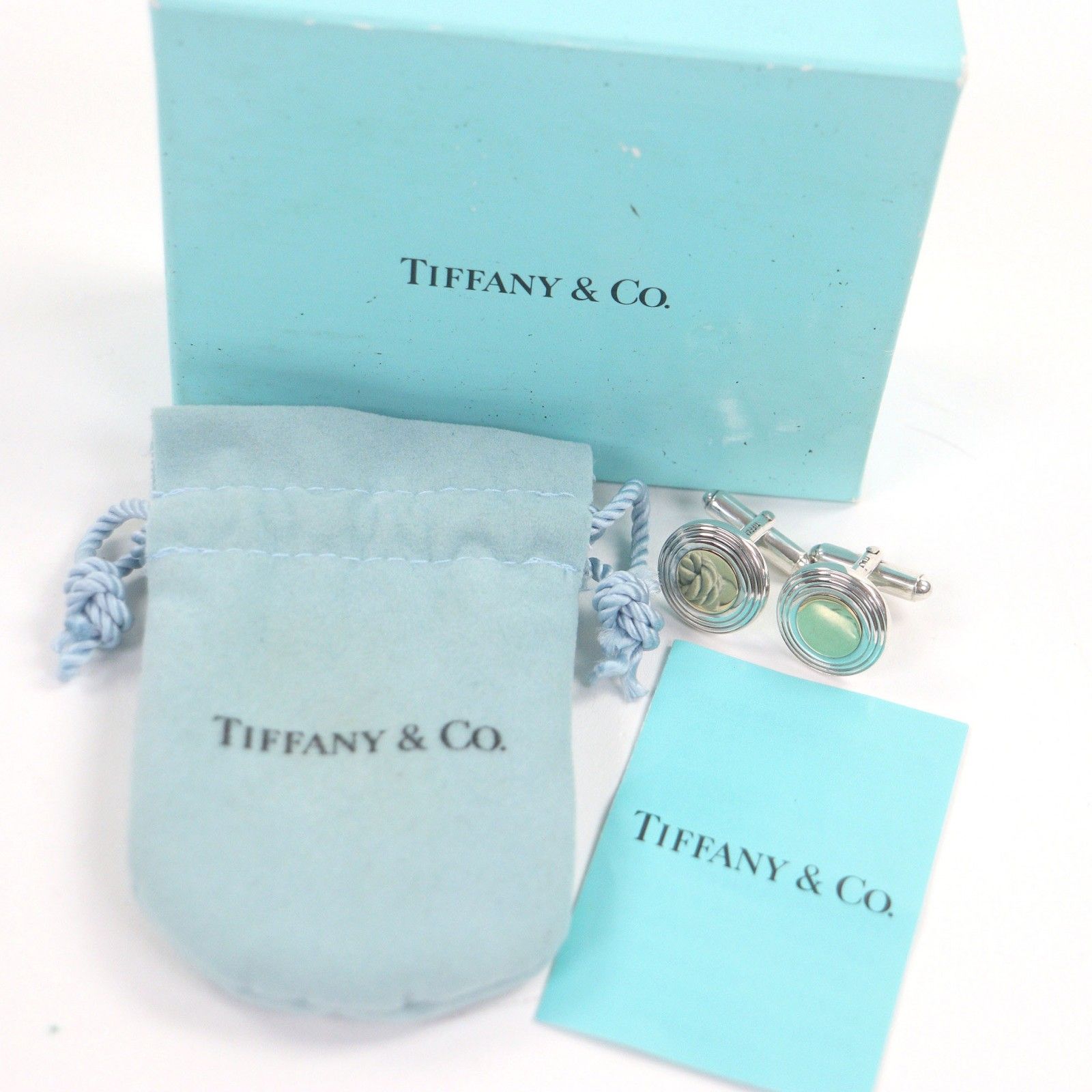 美品□TIFFANY&Co. ティファニー SV925 750 サークルモチーフ コンビ