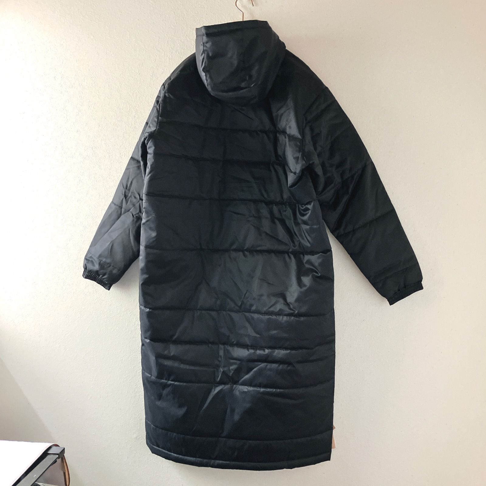 PUMA ベンチコート メンズ XL ブラック 中綿 ロングコート フード付き